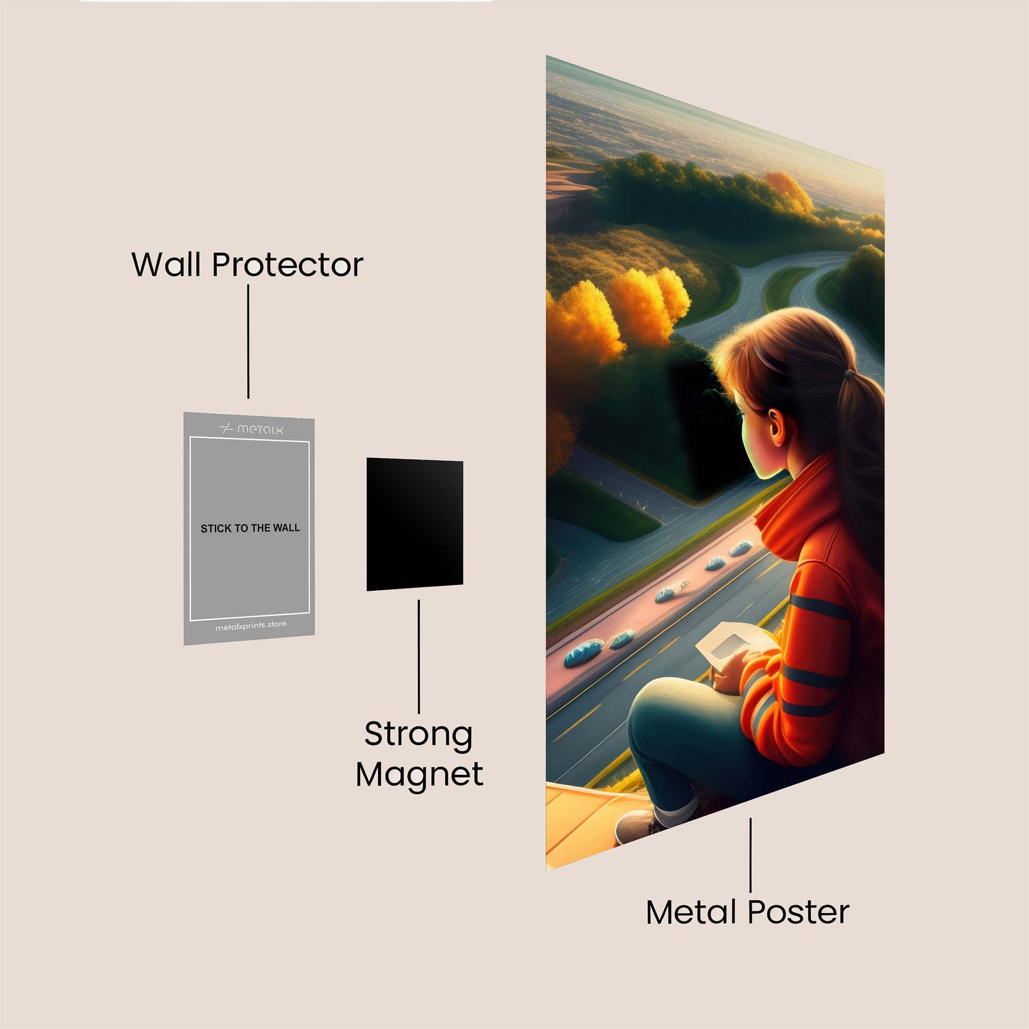 Sunset Serenity Safe Wall Magnetic / M