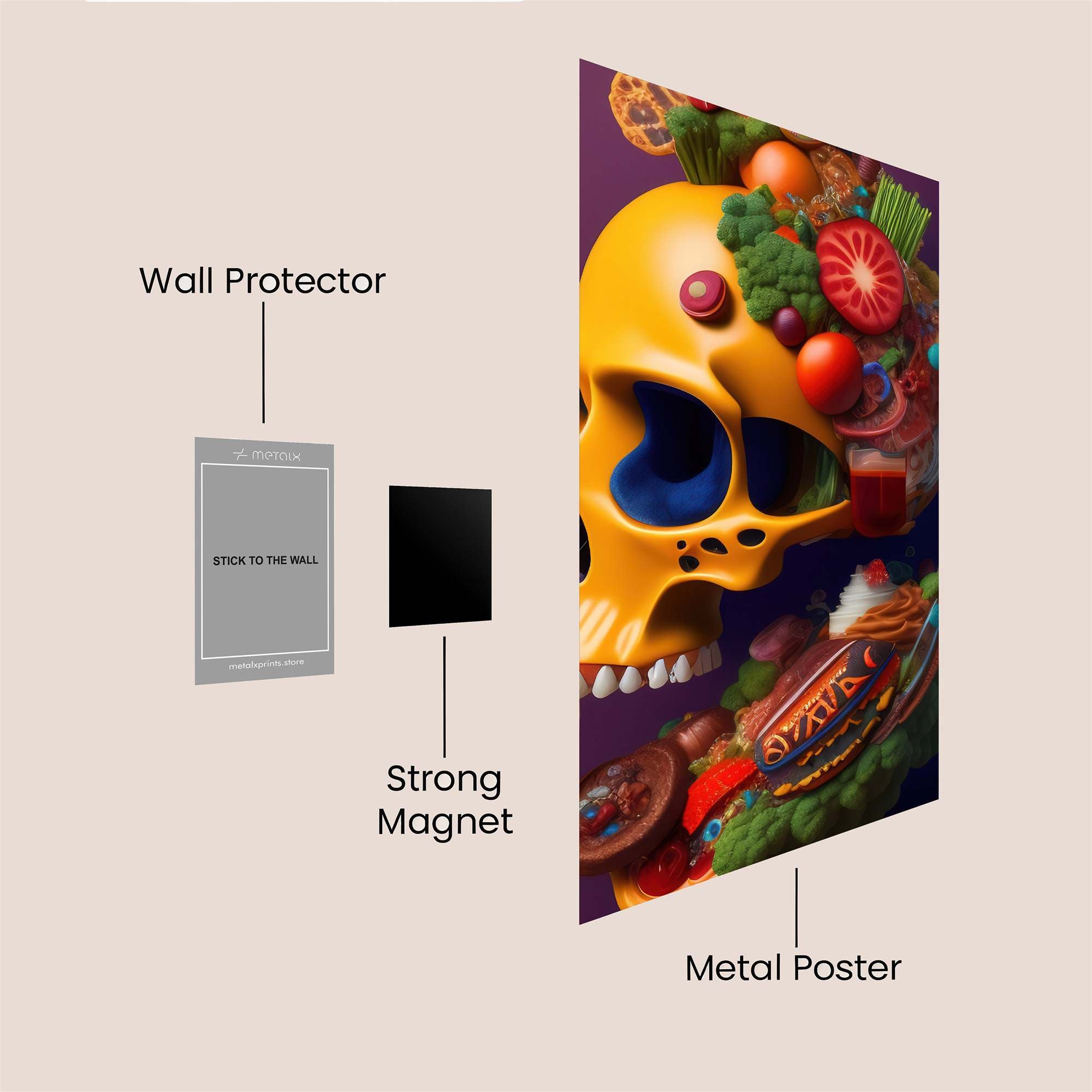 Veggie Vitality Safe Wall Magnetic / M