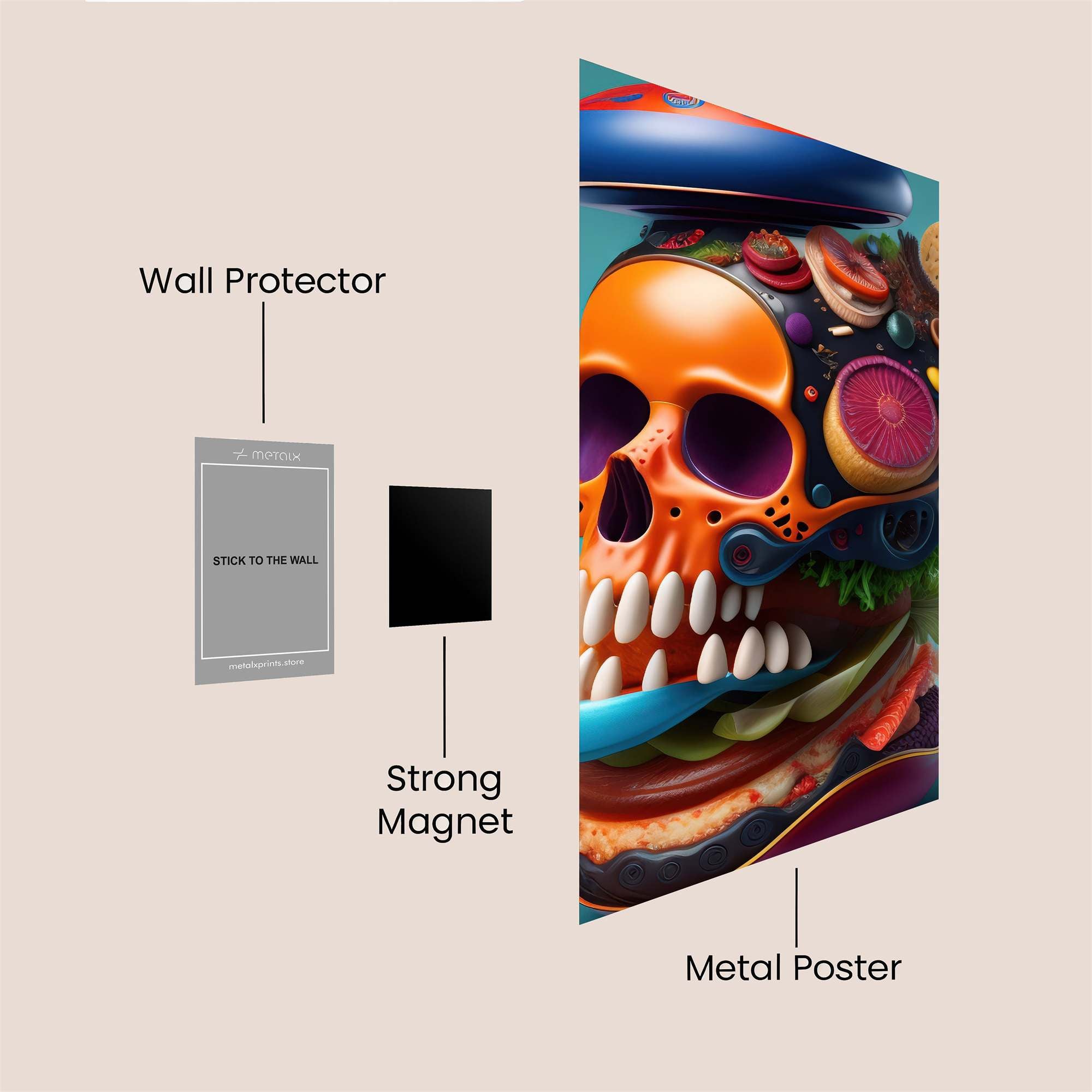 Skullicious Feast Safe Wall Magnetic / M