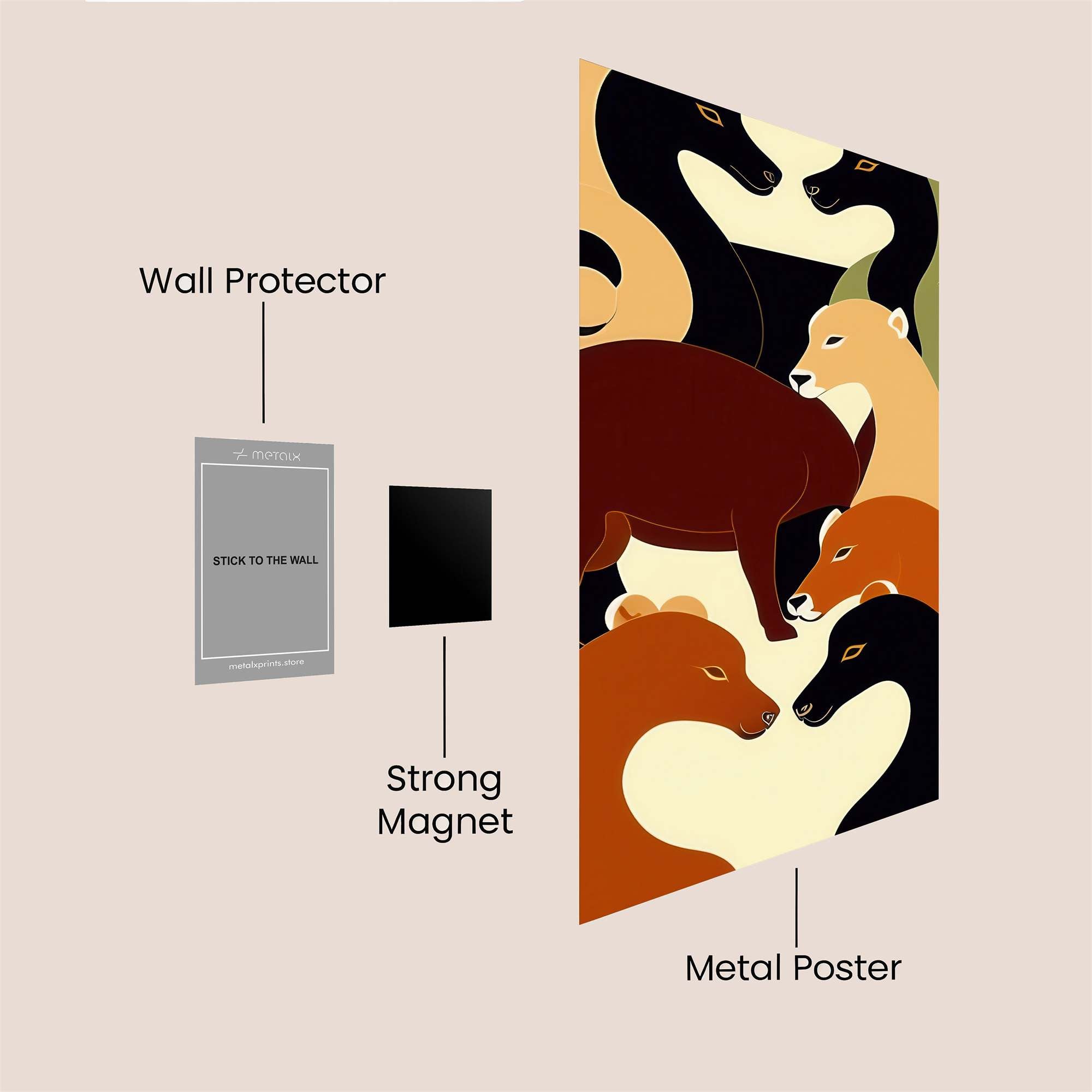 Animal Harmony Safe Wall Magnetic / M