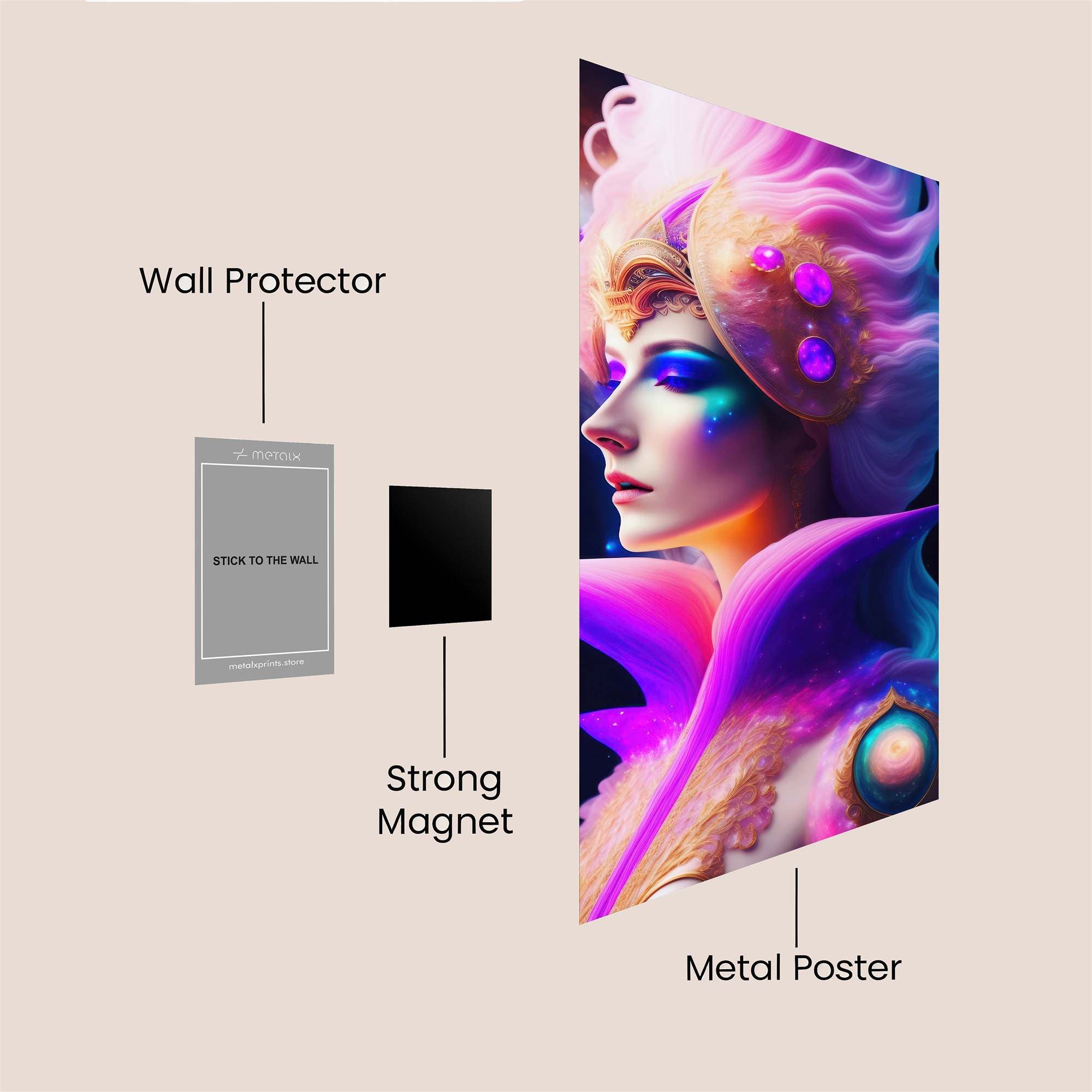 Galactic Elegance Safe Wall Magnetic / M