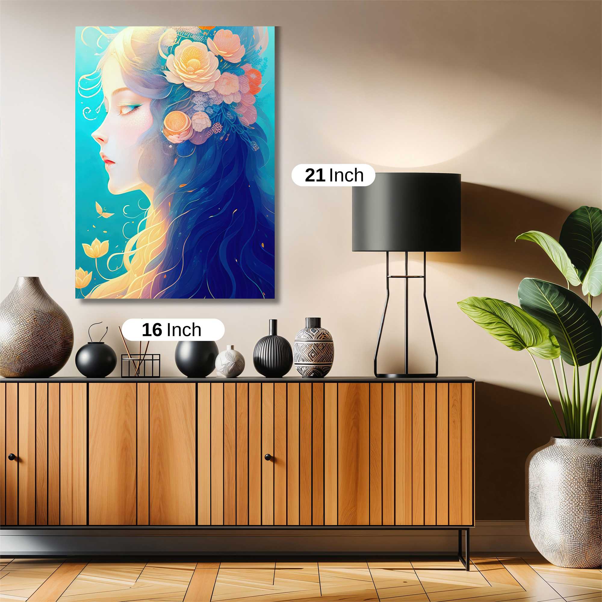 Floral Serenity Safe Wall Magnetic / M