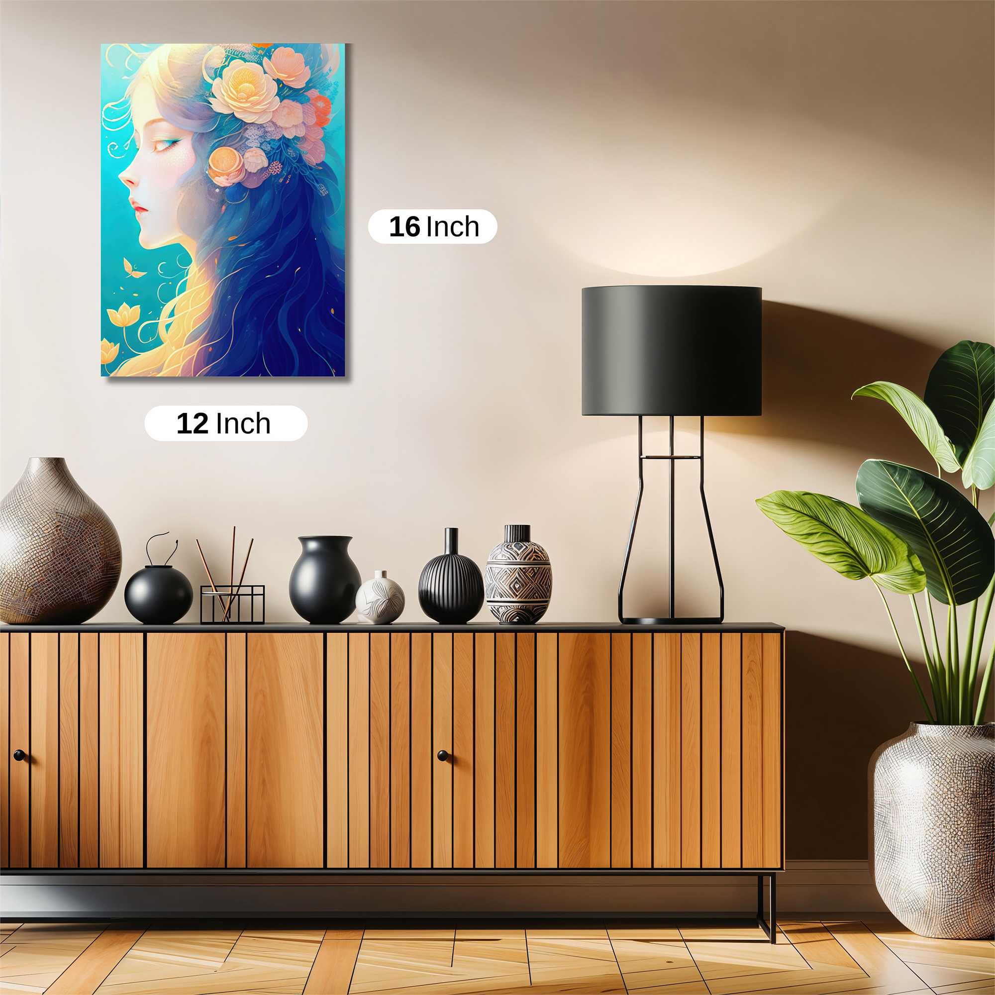 Floral Serenity Safe Wall Magnetic / M