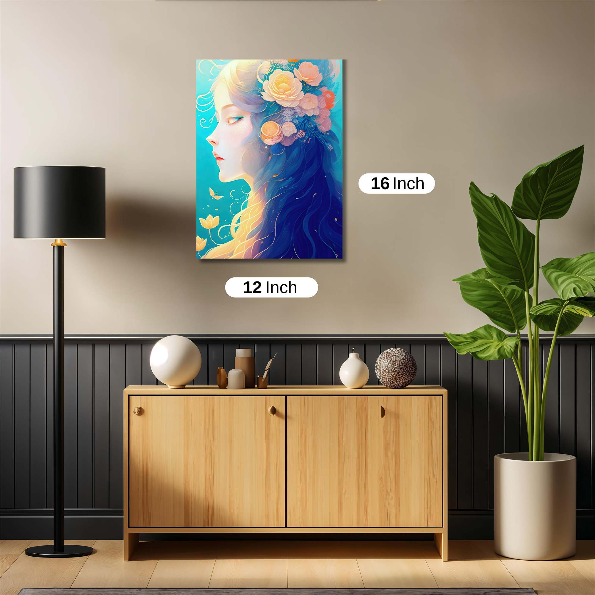 Floral Serenity Safe Wall Magnetic / M