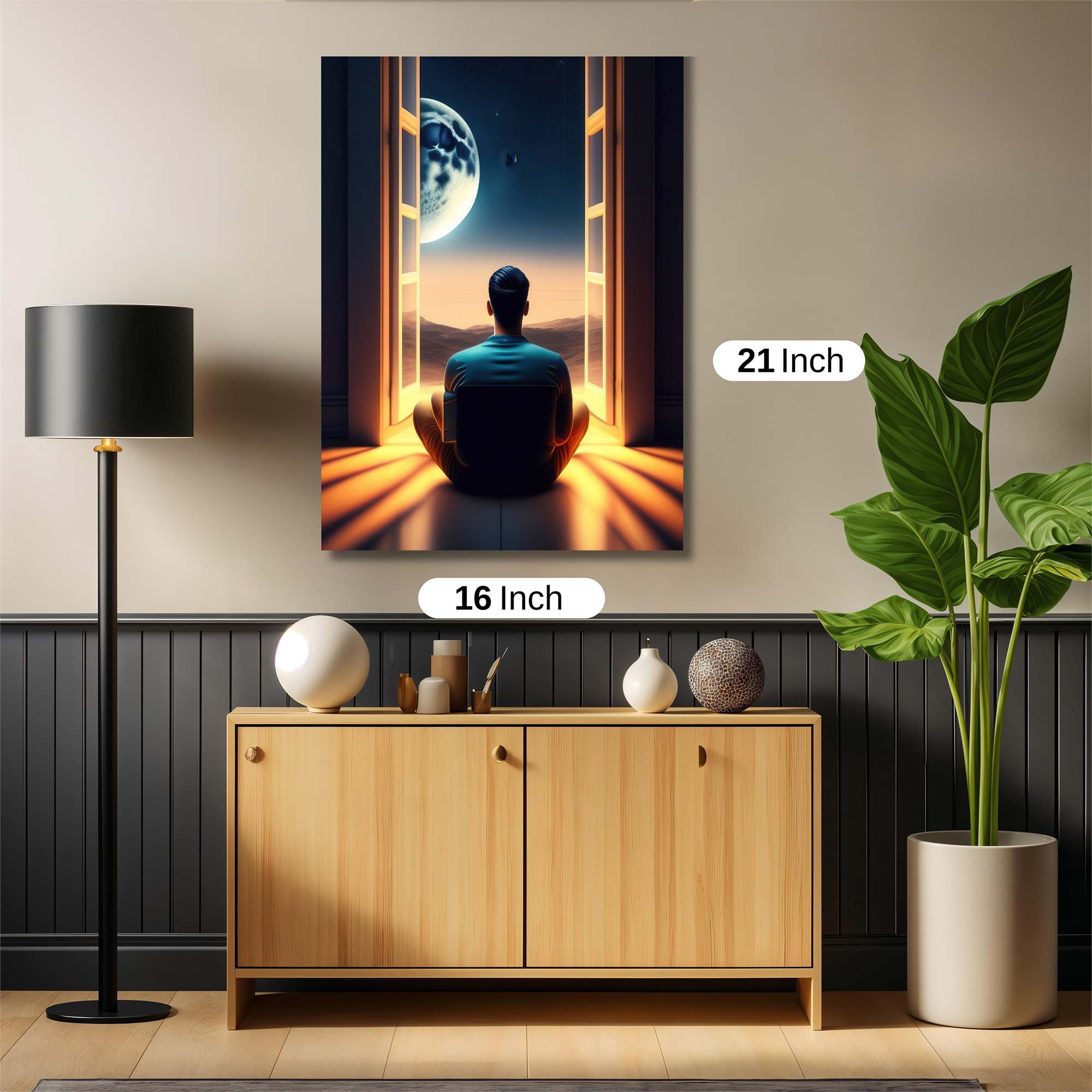 Moonlit Serenity Safe Wall Magnetic / M
