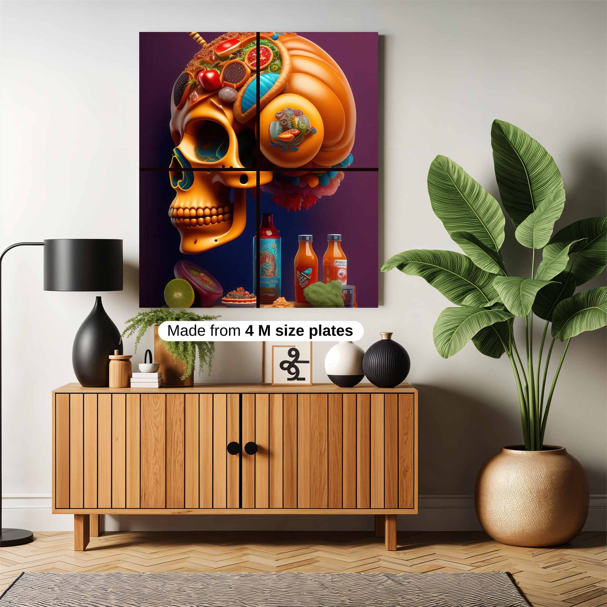 Skull Whimsy Safe Wall Magnetic / M