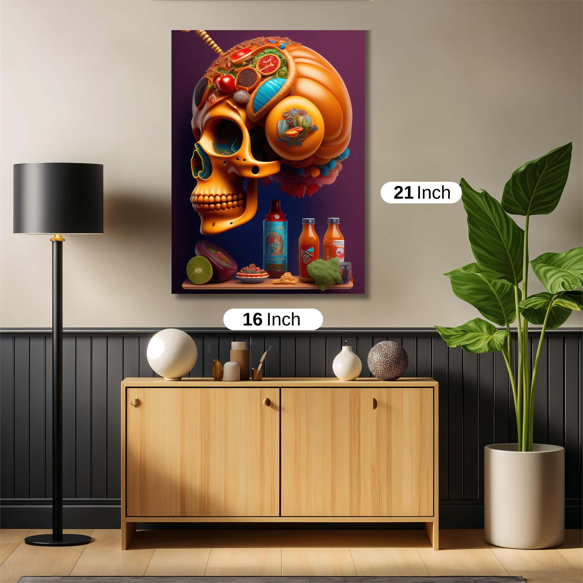 Skull Whimsy Safe Wall Magnetic / M
