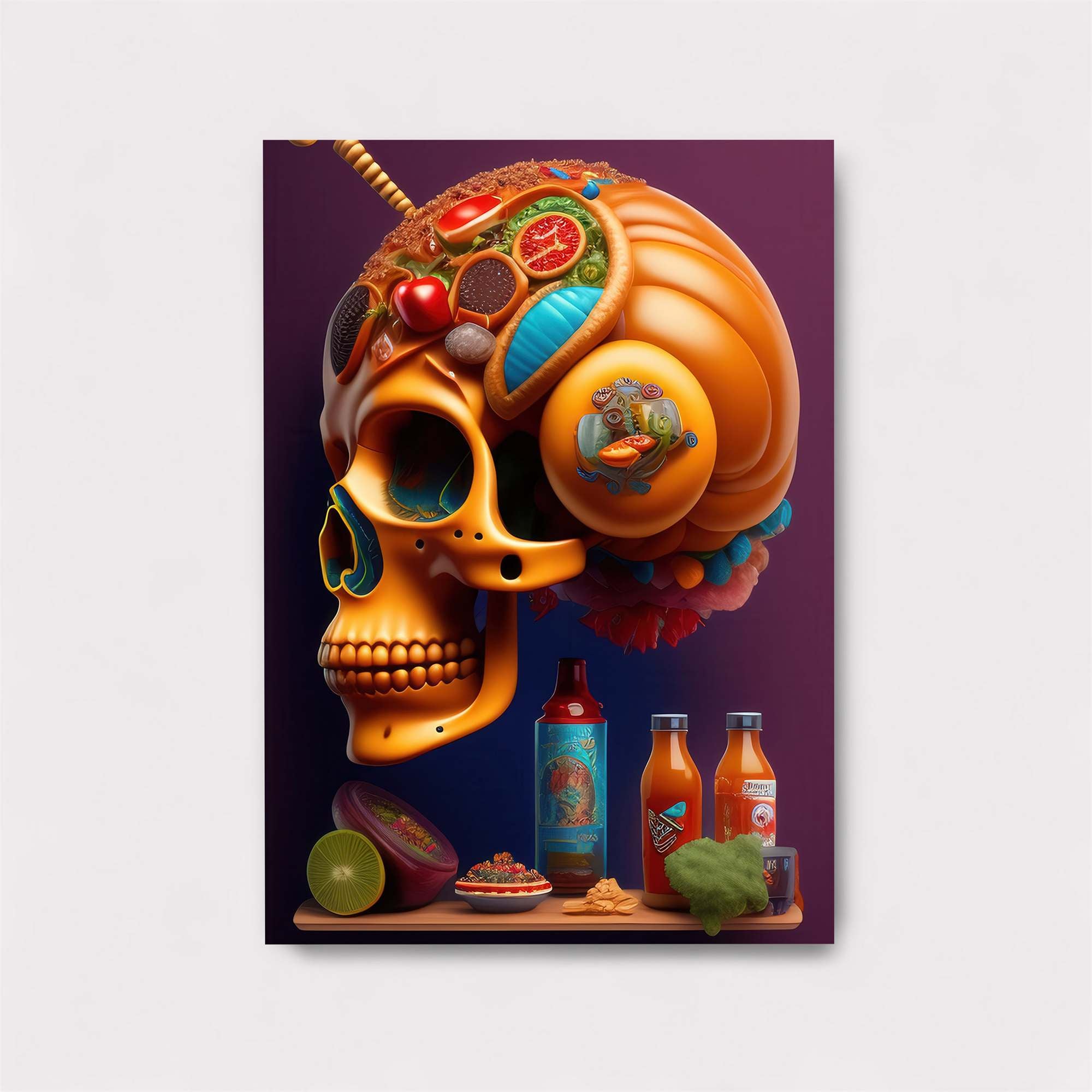 Skull Whimsy Safe Wall Magnetic / M
