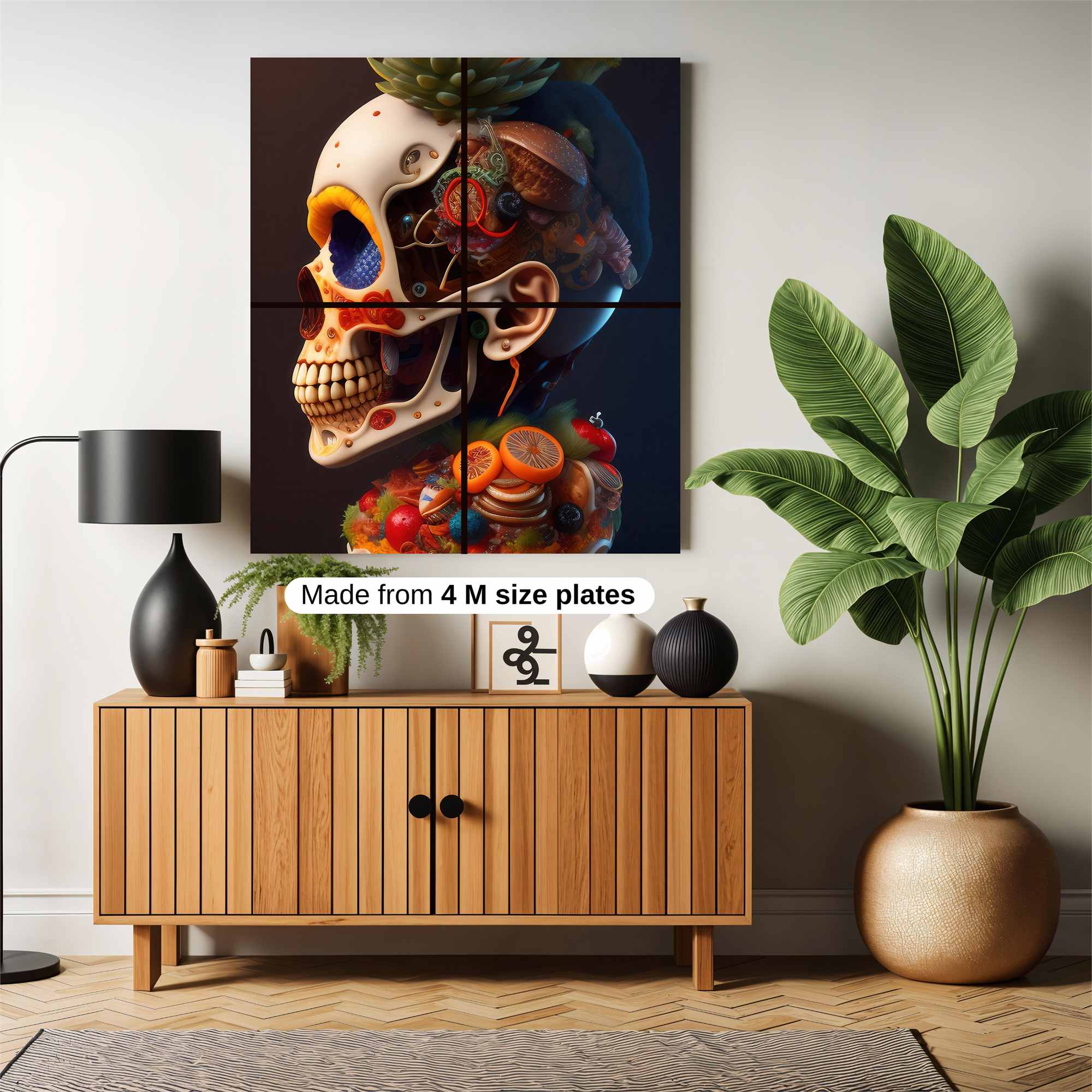 Skull Fiesta Safe Wall Magnetic / M