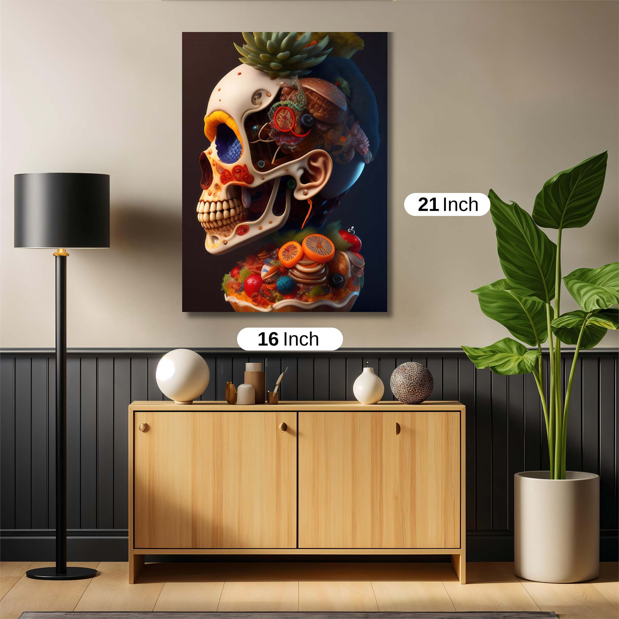 Skull Fiesta Safe Wall Magnetic / M