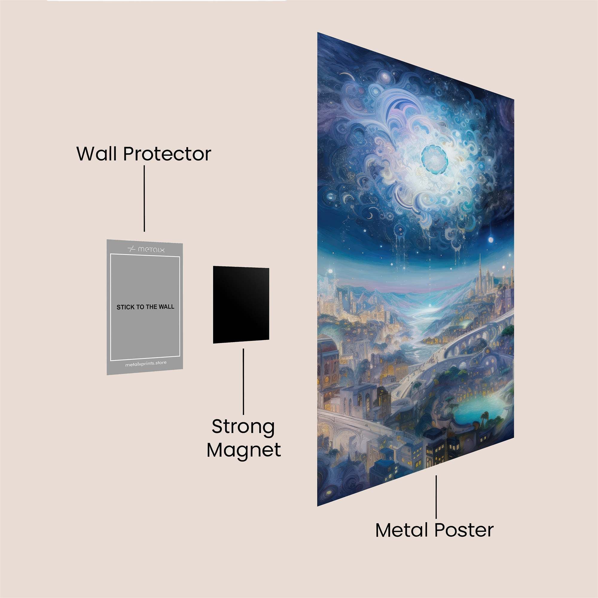 Cosmic Serenity Safe Wall Magnetic / M