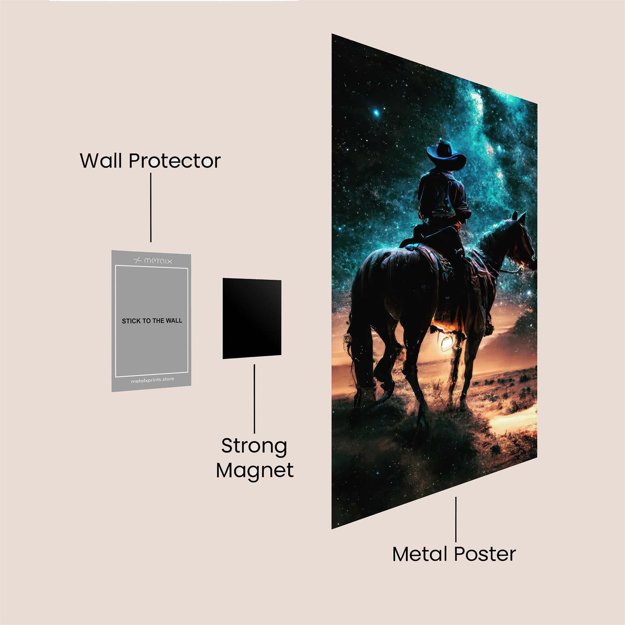 Cowboy Cosmic Safe Wall Magnetic / M