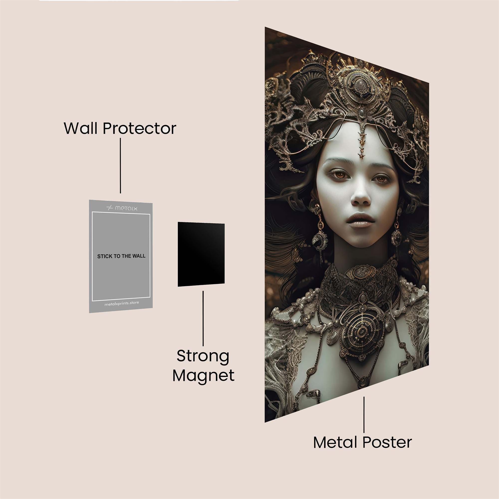 Queen Enigma Safe Wall Magnetic / M