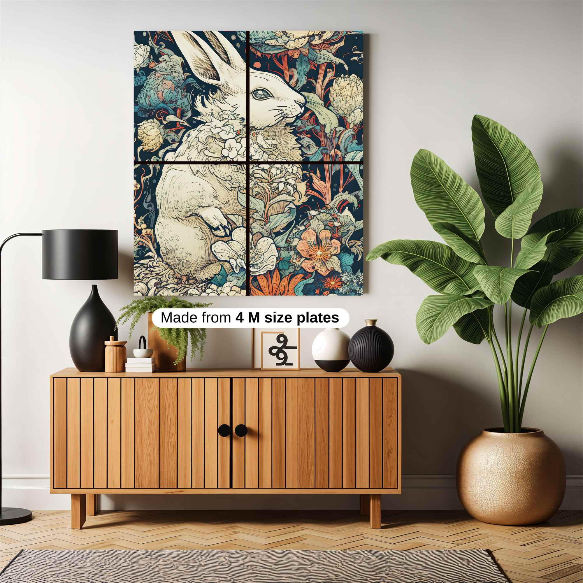 Floral Serenity Safe Wall Magnetic / M