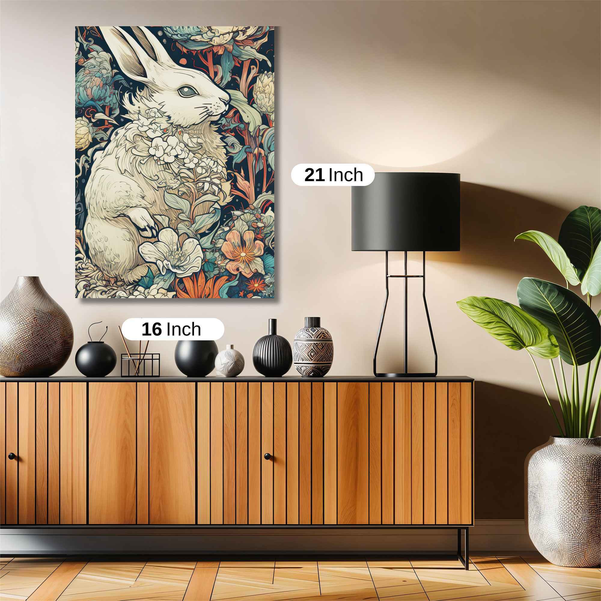 Floral Serenity Safe Wall Magnetic / M