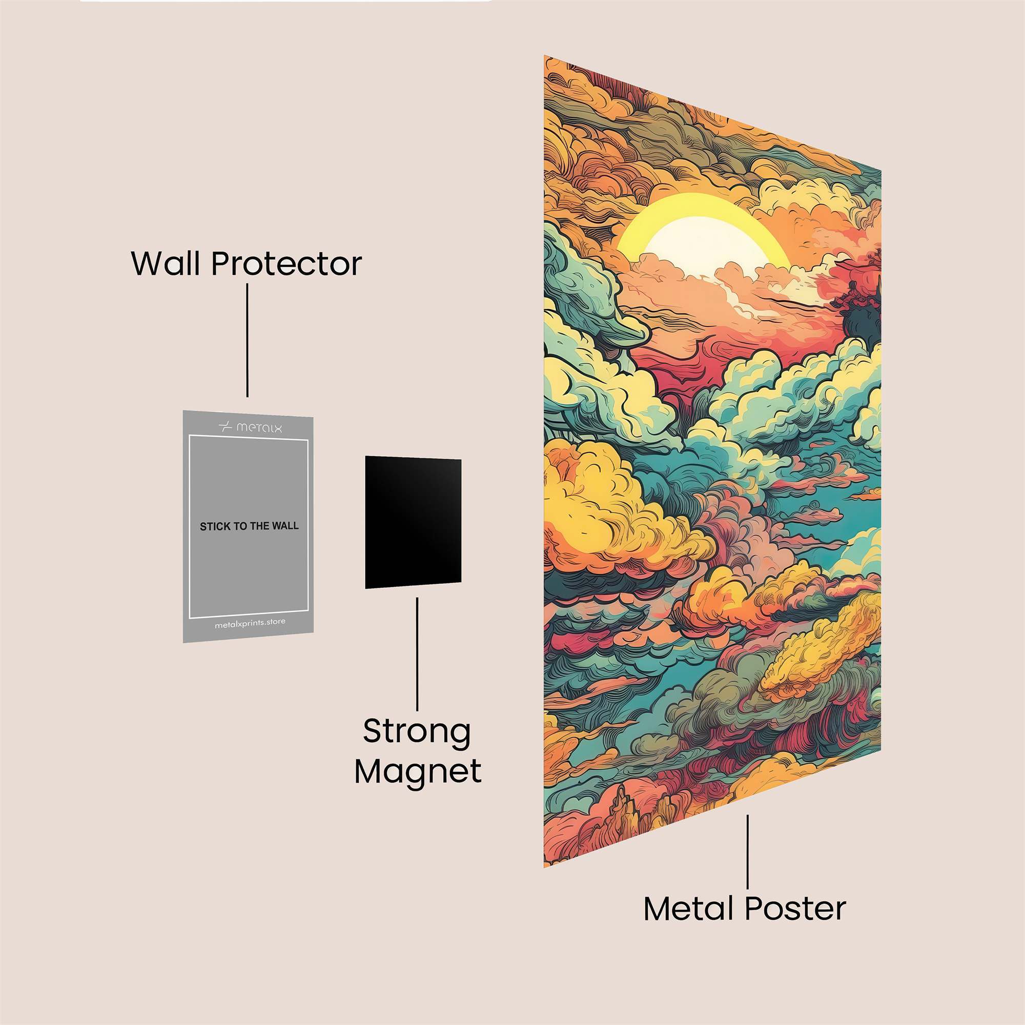 Sunset Dream Safe Wall Magnetic / M