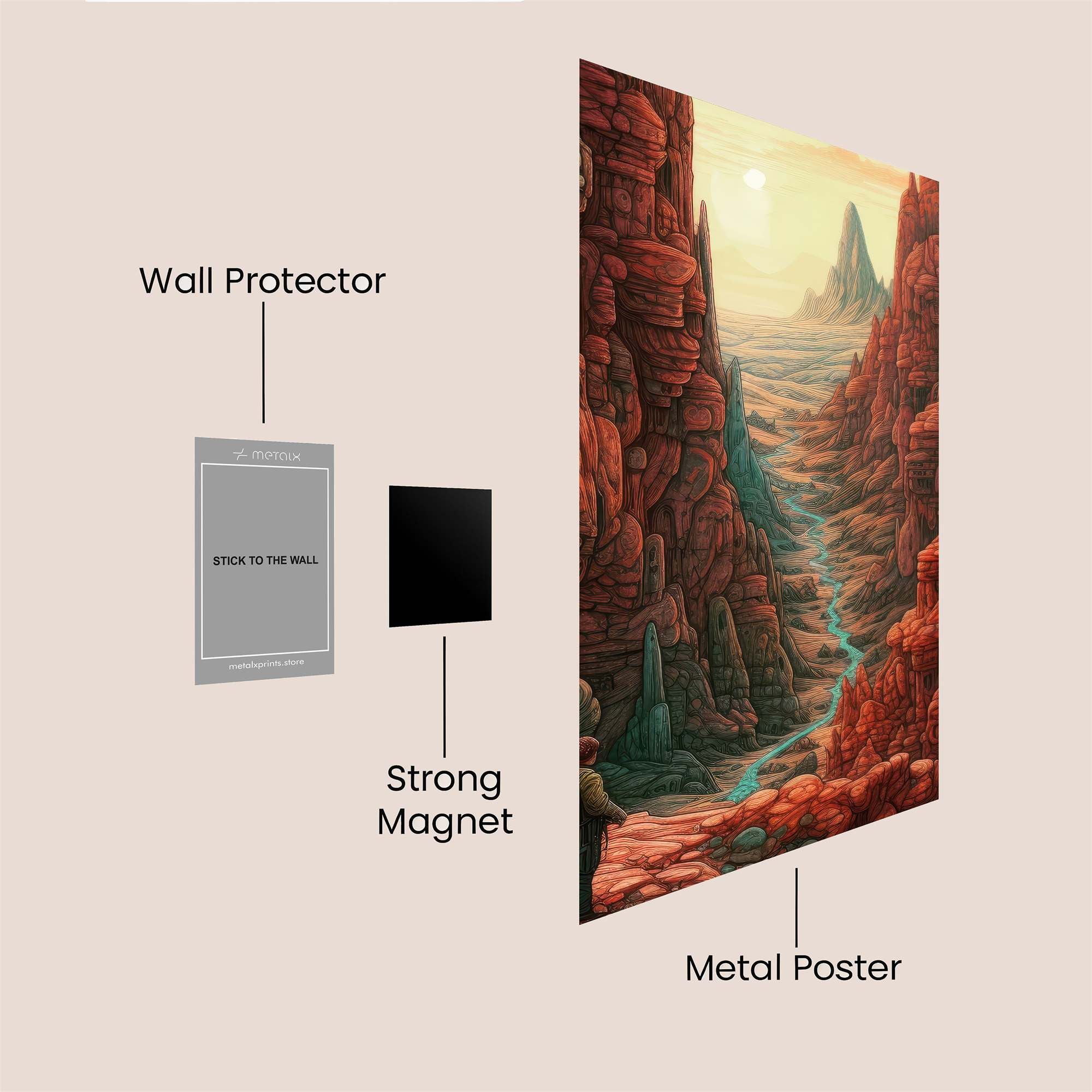 Canyon Serenity Safe Wall Magnetic / M