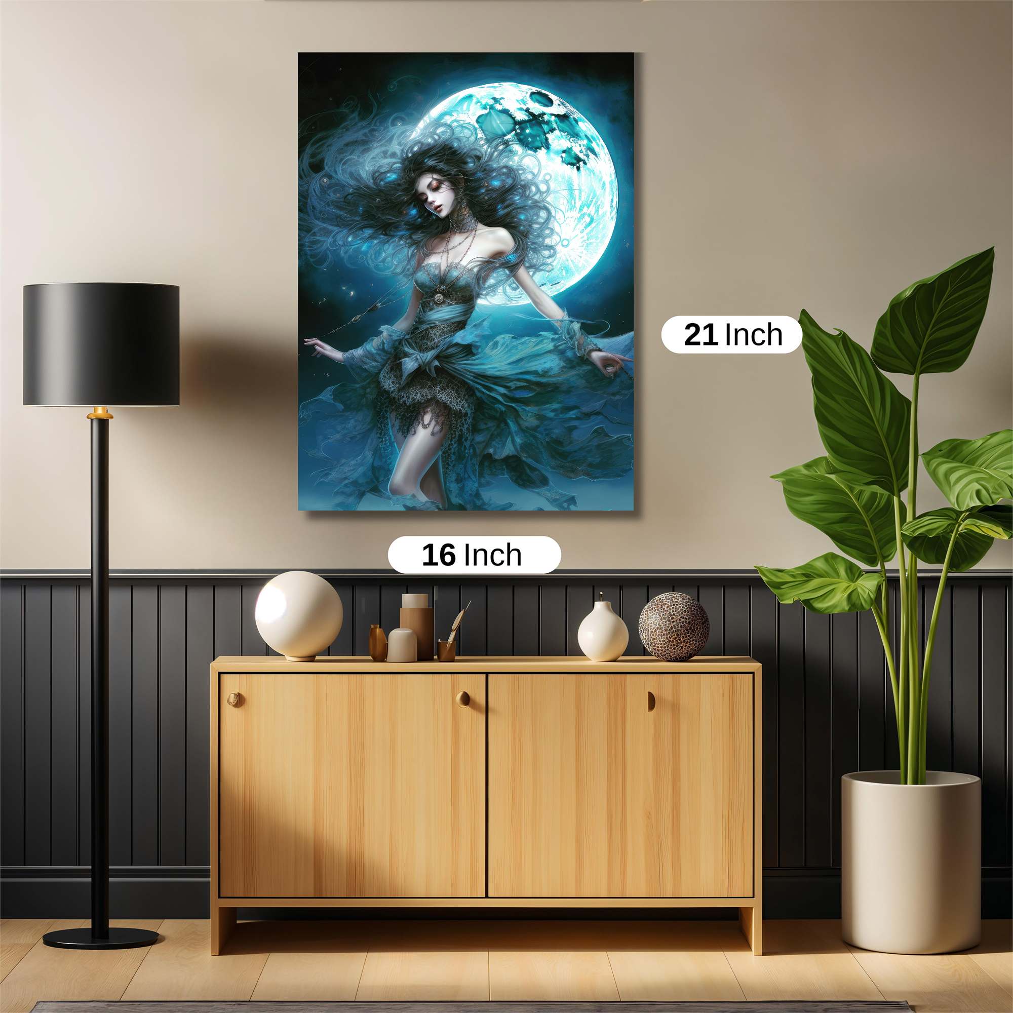 Moonlit Enchantress Safe Wall Magnetic / M