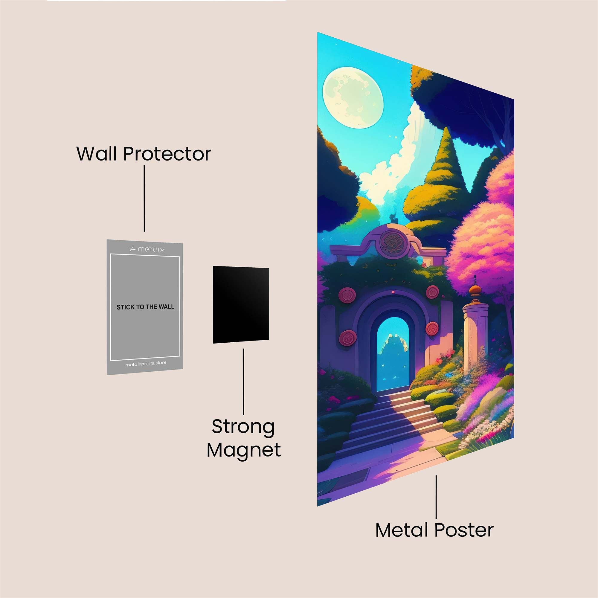 Moonlit Whimsy Safe Wall Magnetic / M