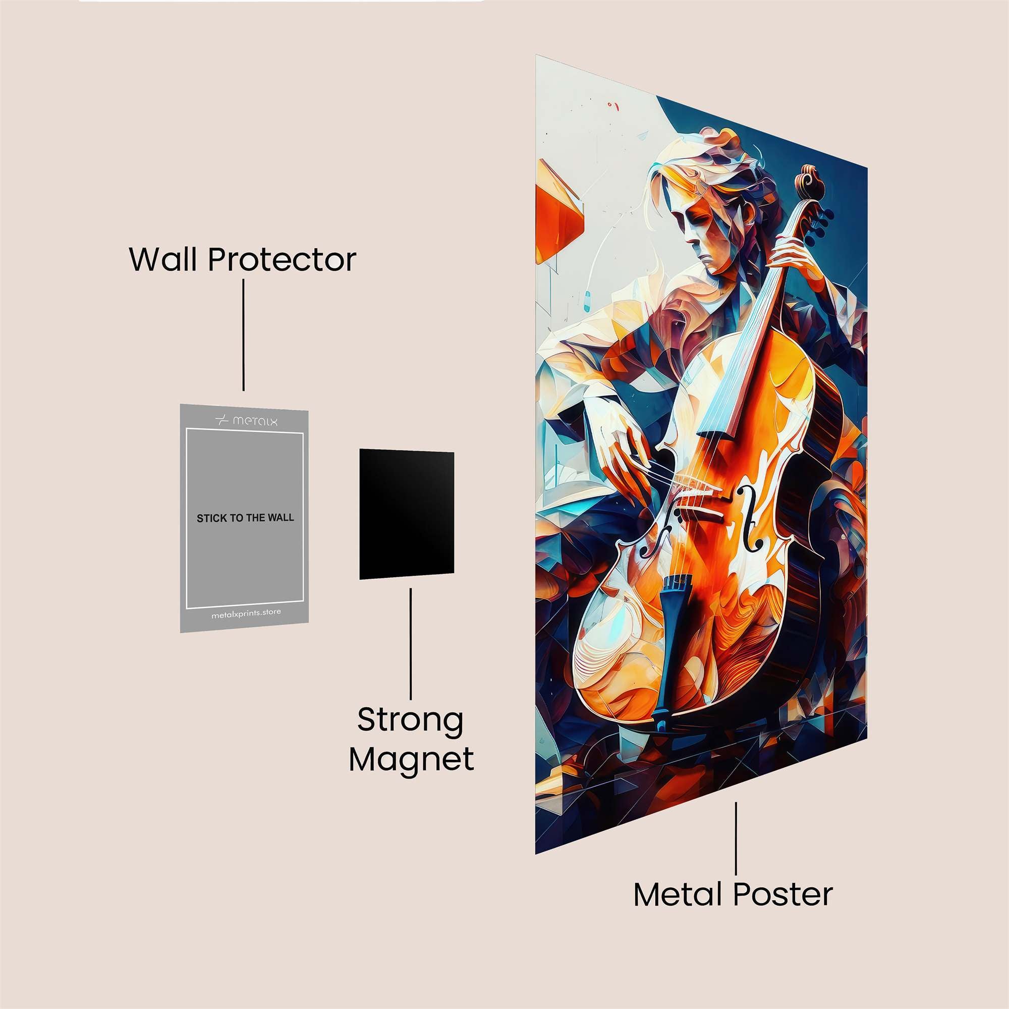 Cello Dream Safe Wall Magnetic / M