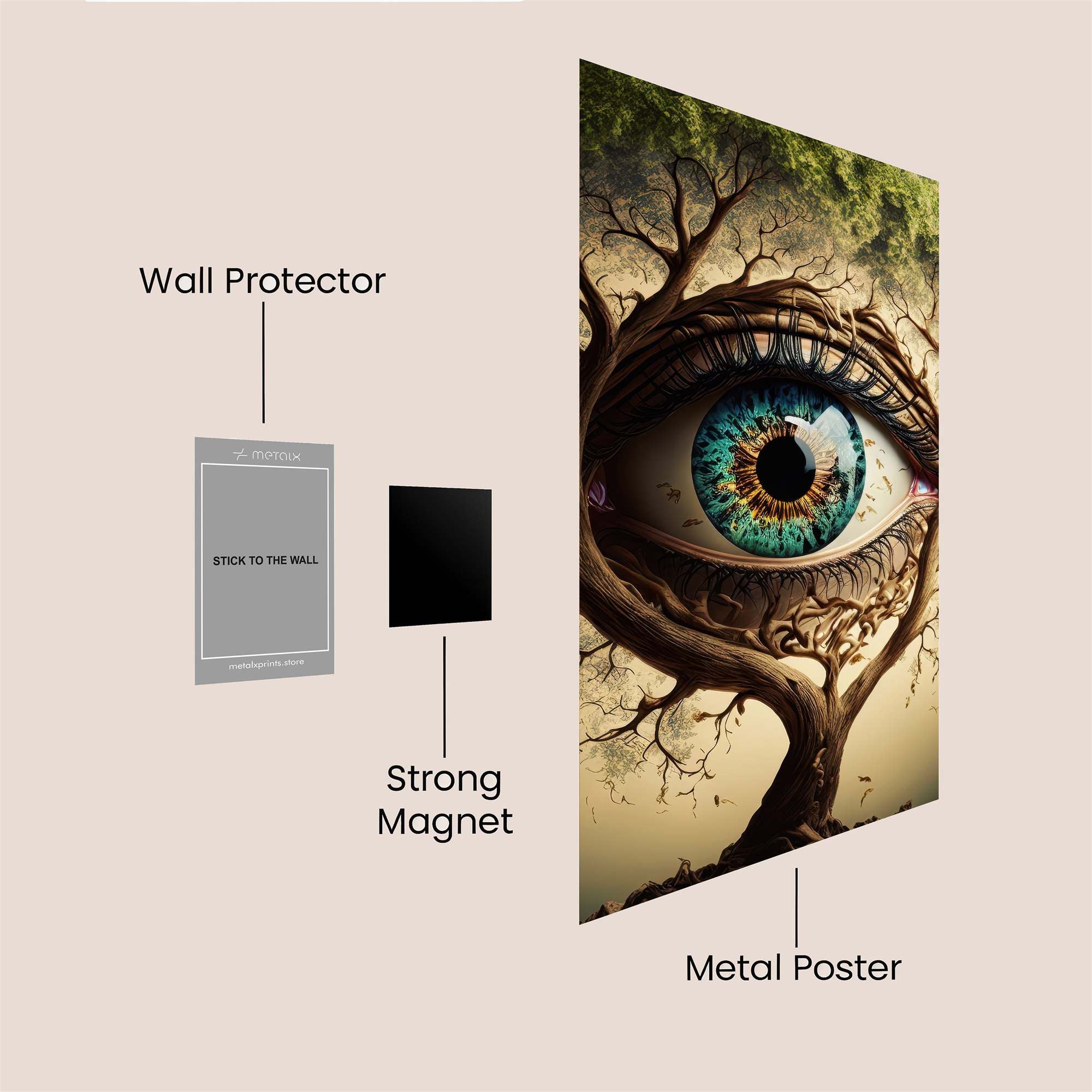 Nature'sGaze Safe Wall Magnetic / M