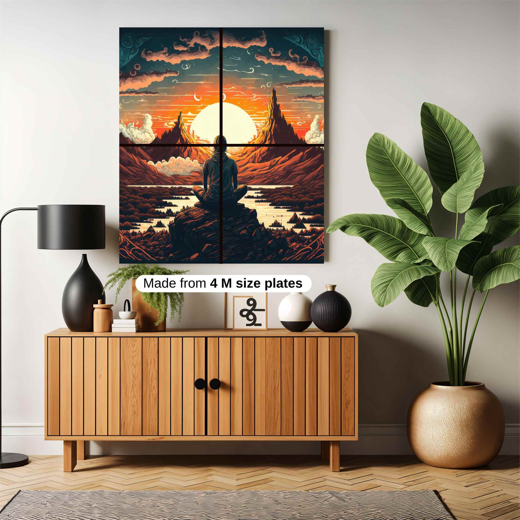 Sunset Serenity Safe Wall Magnetic / M