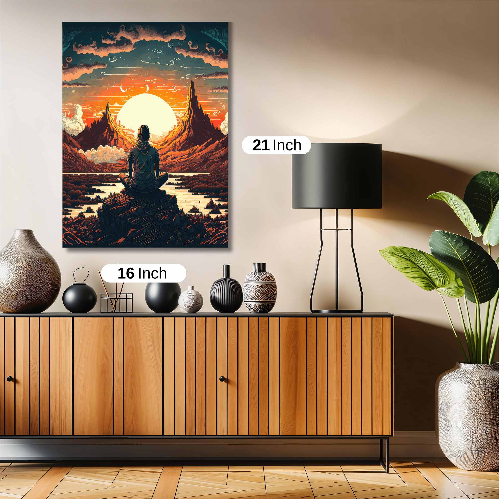 Sunset Serenity Safe Wall Magnetic / M