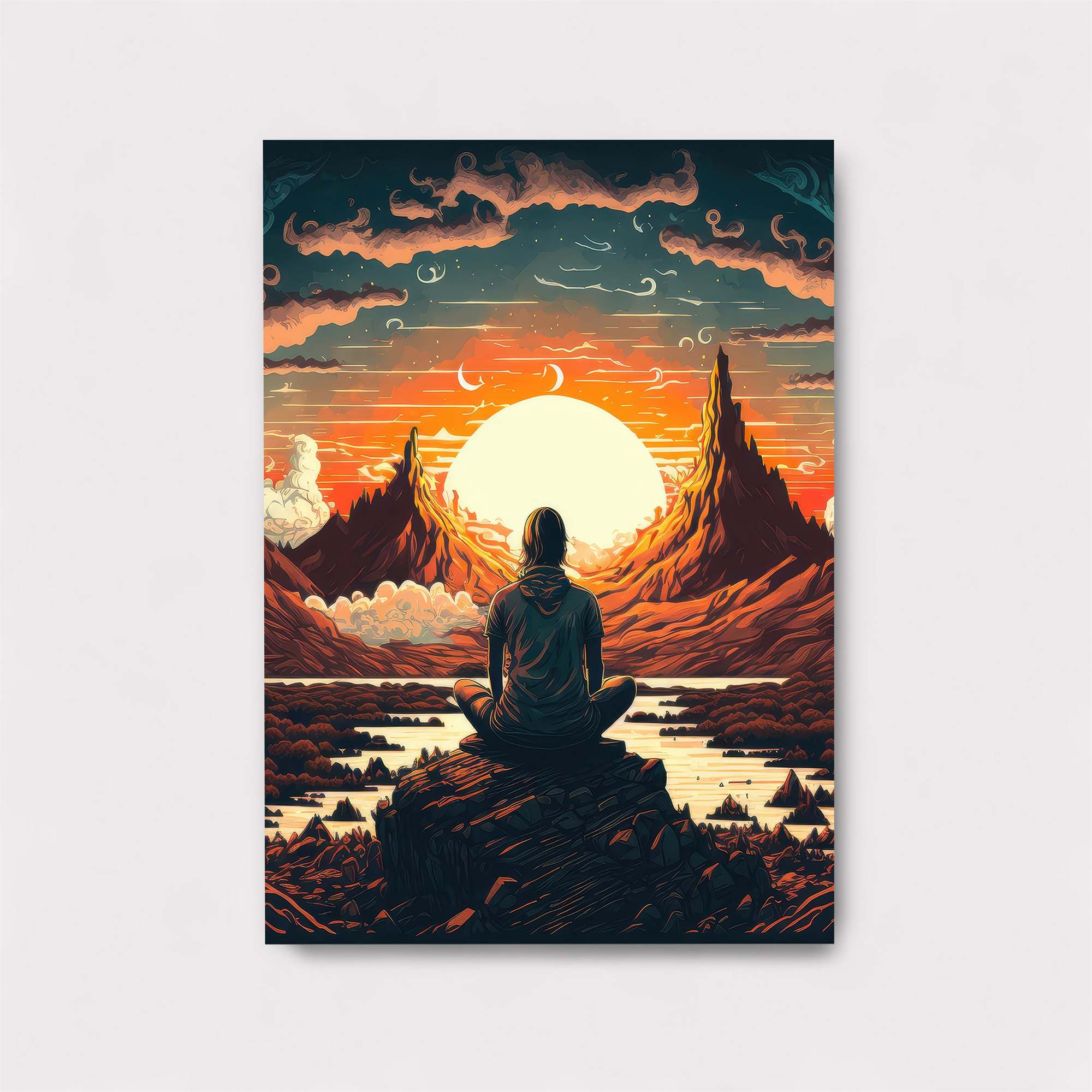 Sunset Serenity Safe Wall Magnetic / M