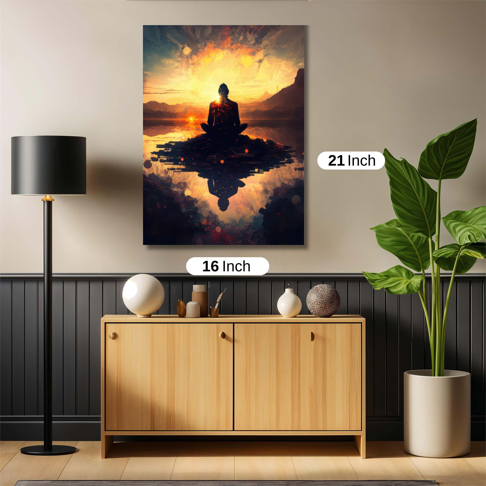 Meditative Glow Safe Wall Magnetic / M