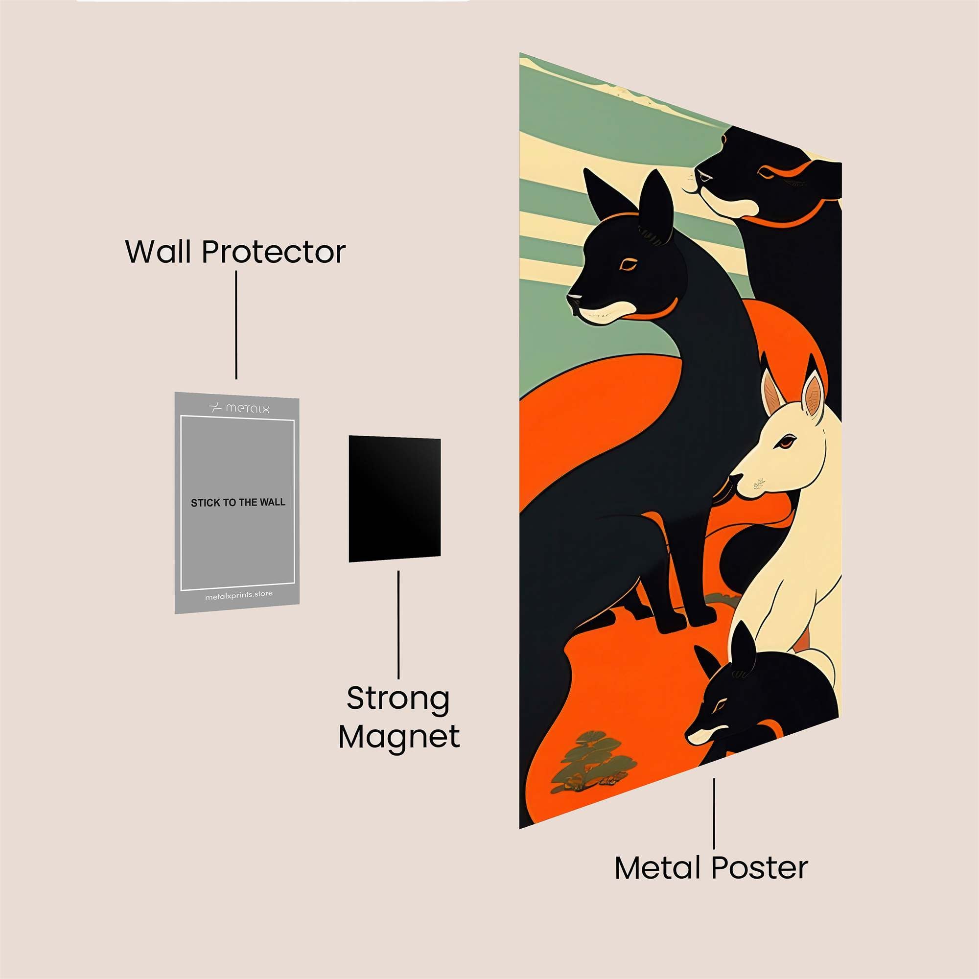 Foxes Harmony Safe Wall Magnetic / M