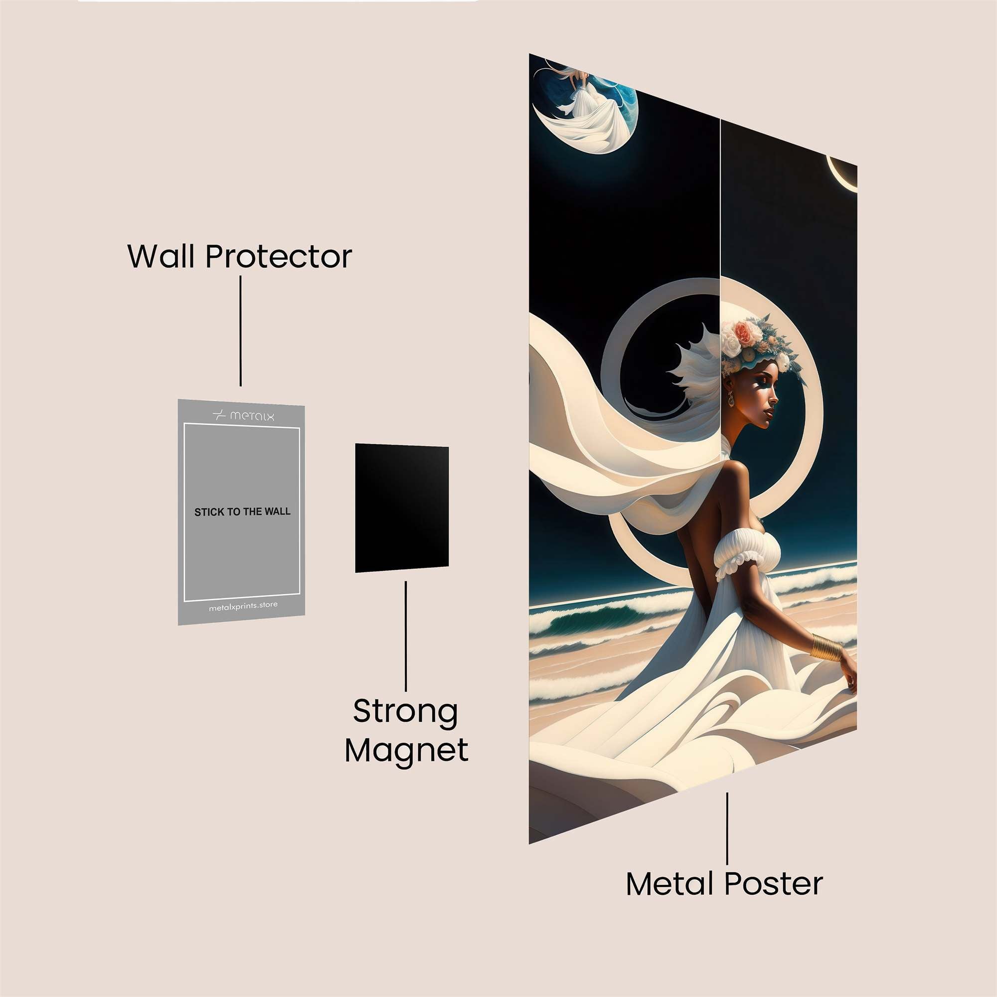 Lunar Serenity Safe Wall Magnetic / M