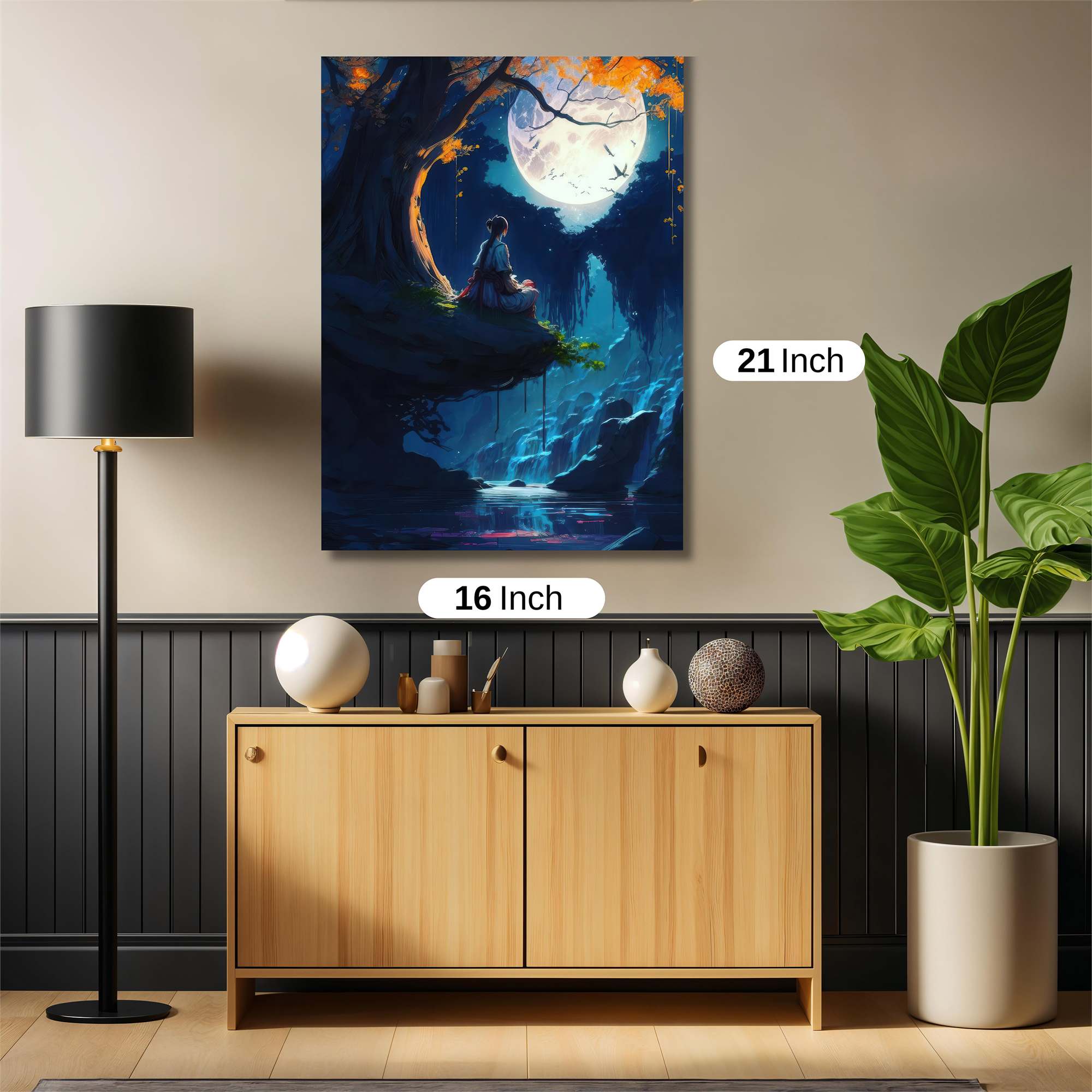 Moonlit Serenity Safe Wall Magnetic / M