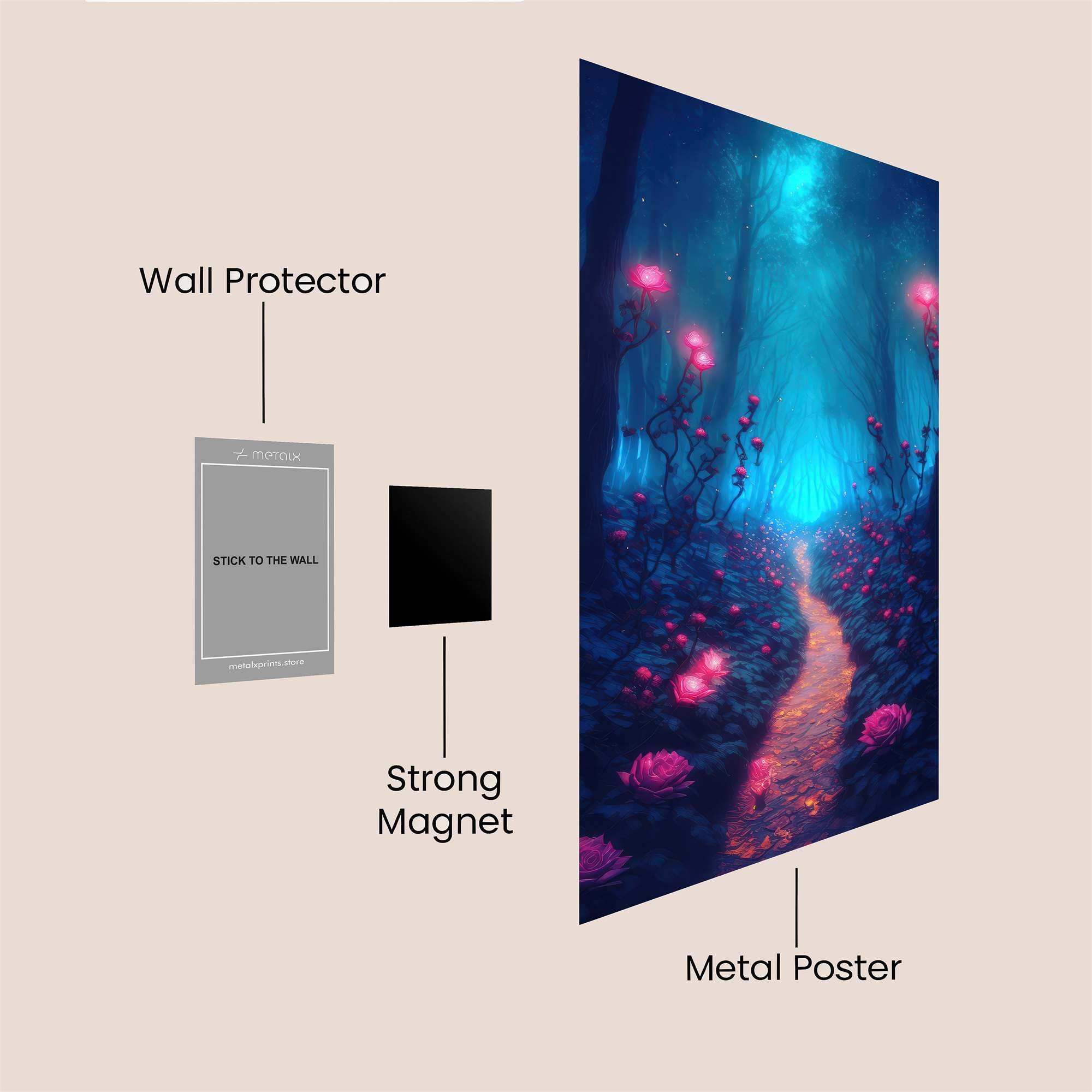 GlowTrail Safe Wall Magnetic / M