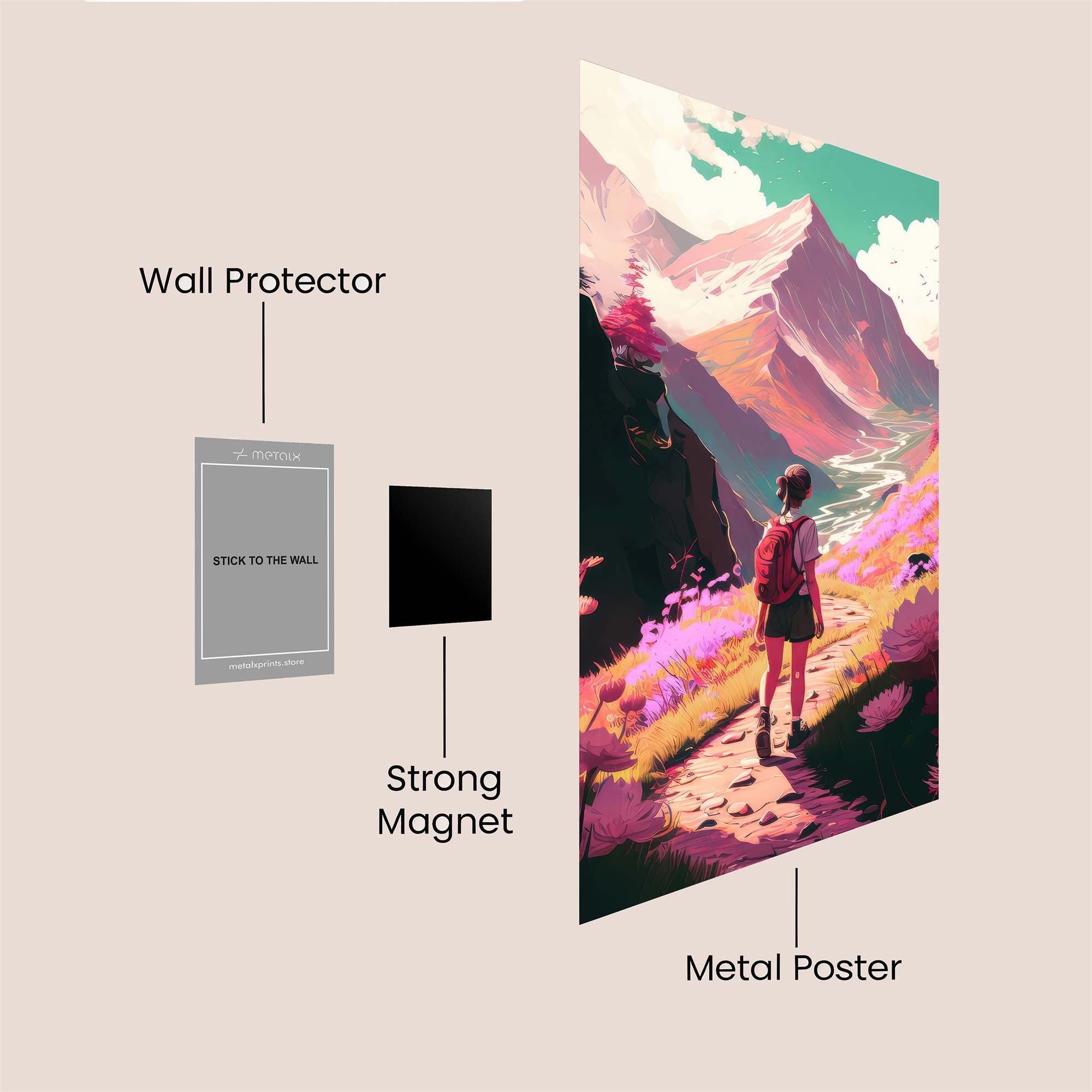 Mountain Dreamscape Safe Wall Magnetic / M