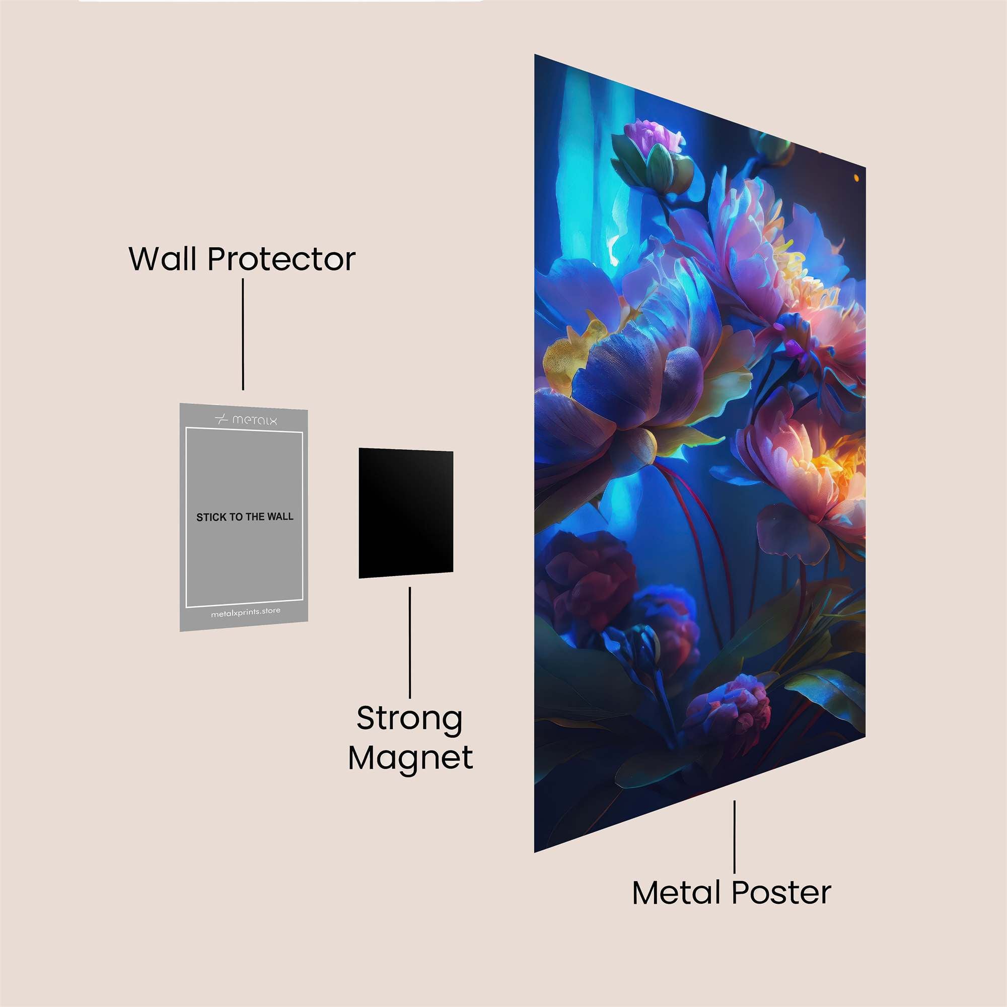 Luminous Bloom Safe Wall Magnetic / M