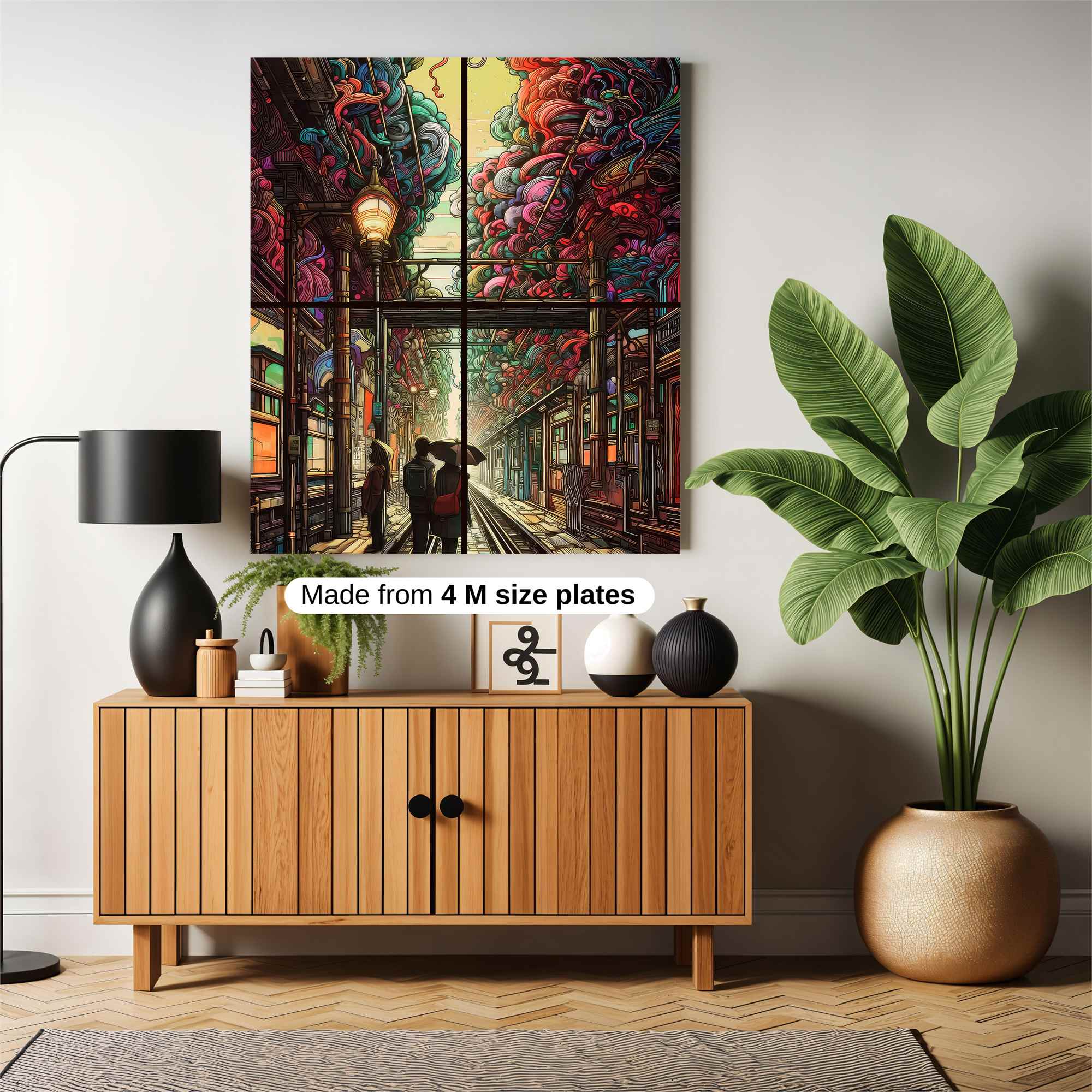 Neon Dreamscape Safe Wall Magnetic / M