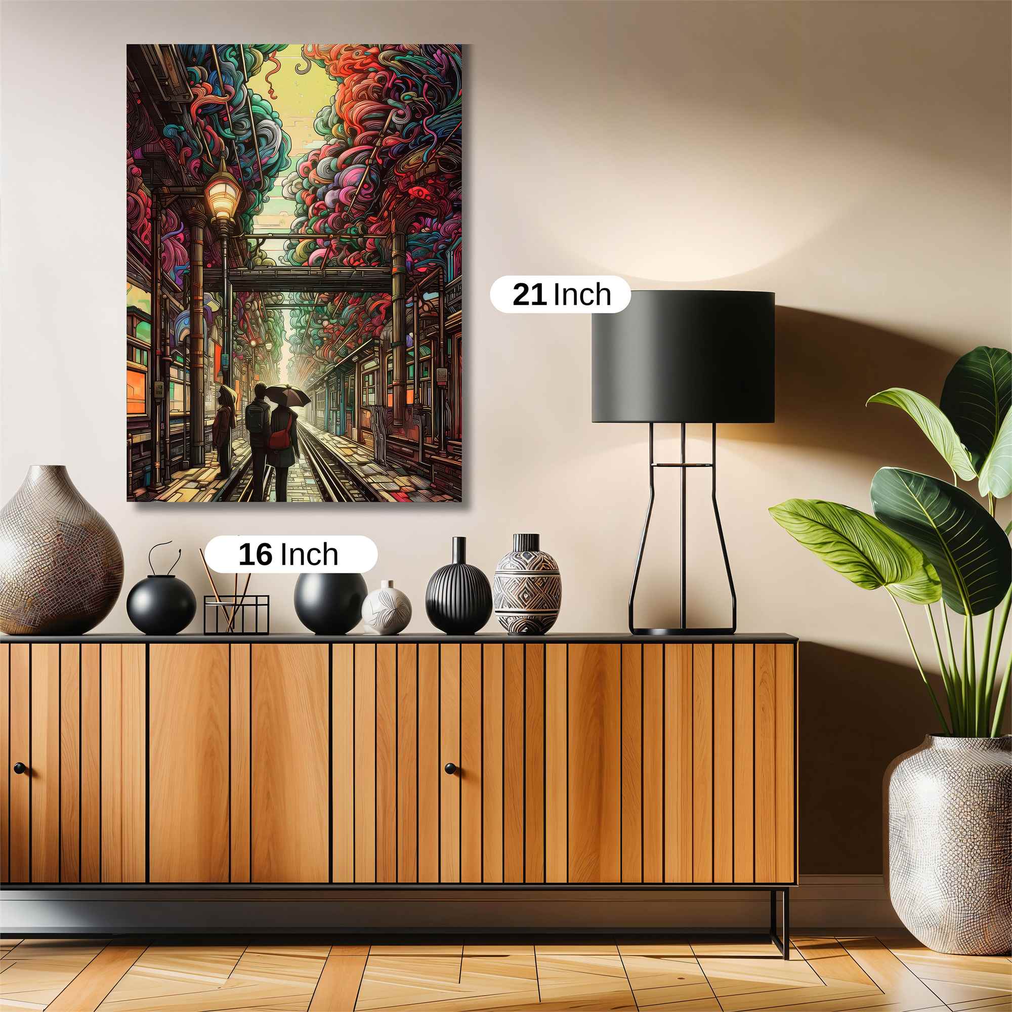 Neon Dreamscape Safe Wall Magnetic / M