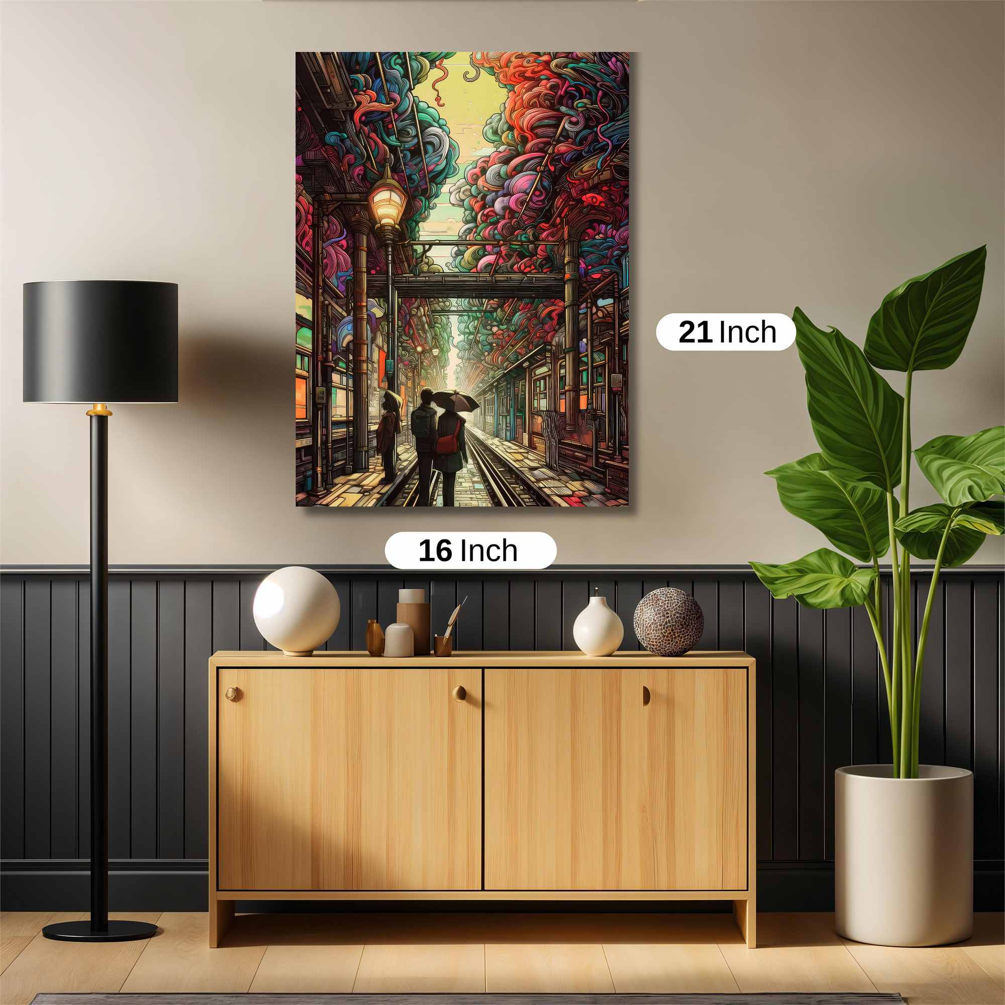 Neon Dreamscape Safe Wall Magnetic / M