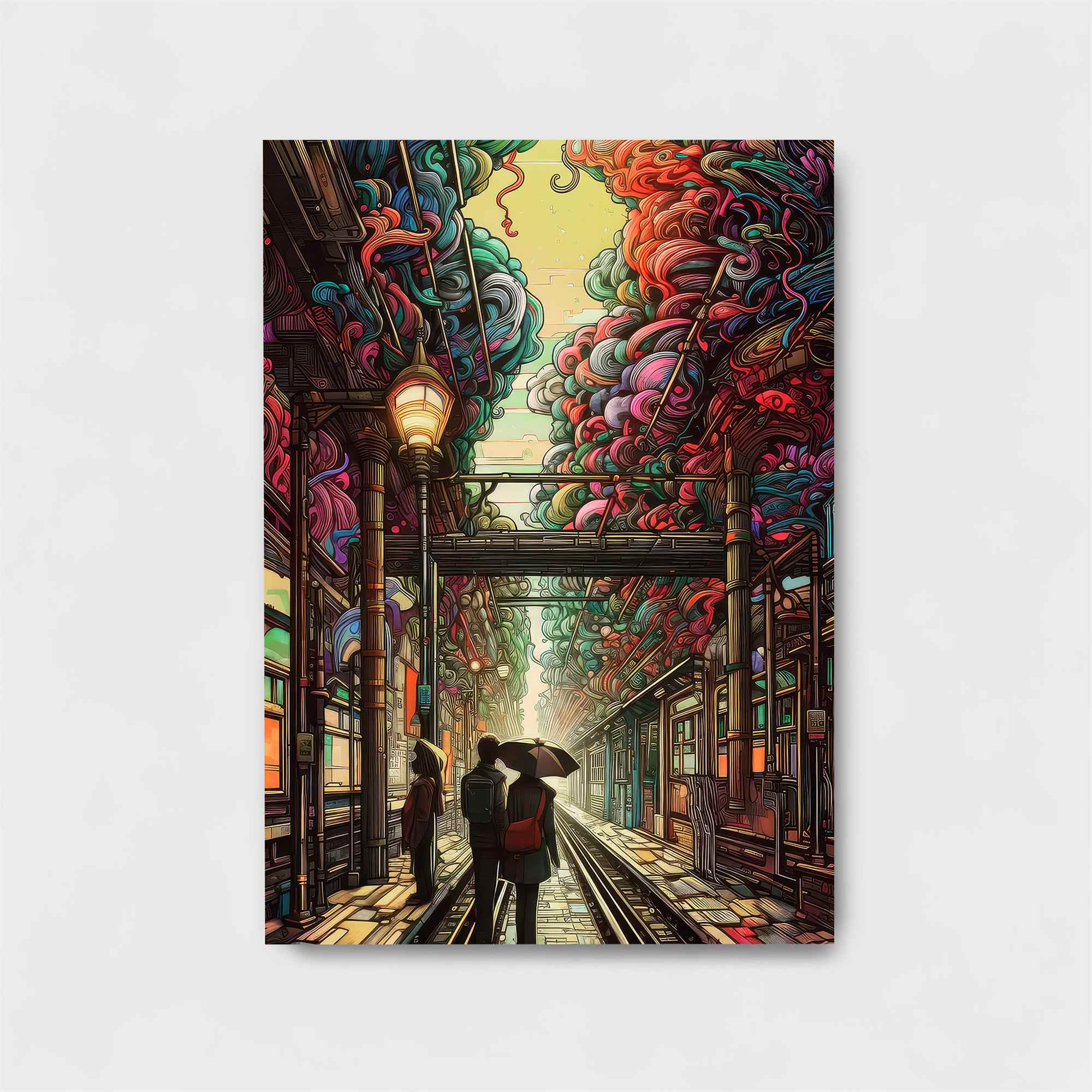 Neon Dreamscape Safe Wall Magnetic / M