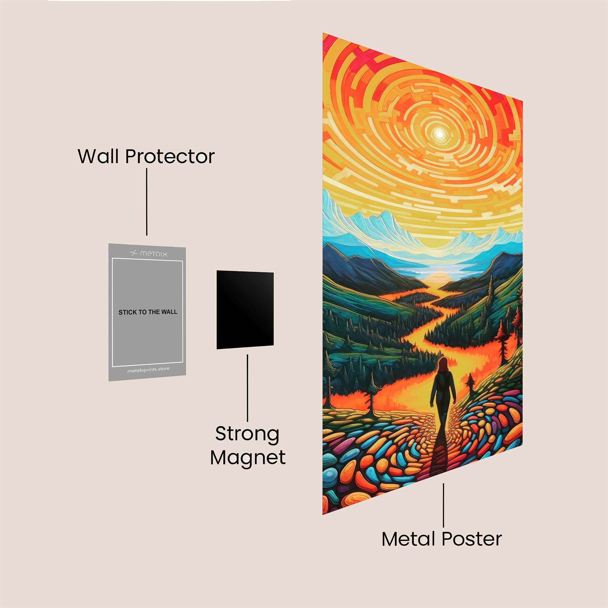 Sunrise Serenity Safe Wall Magnetic / M