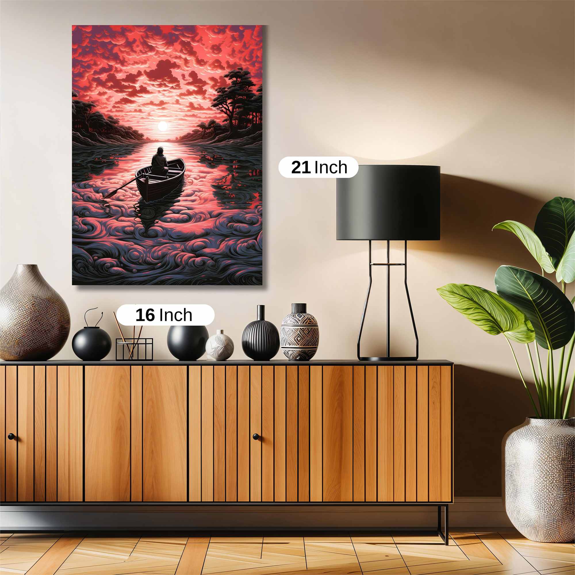 Sunset Solitude Safe Wall Magnetic / M
