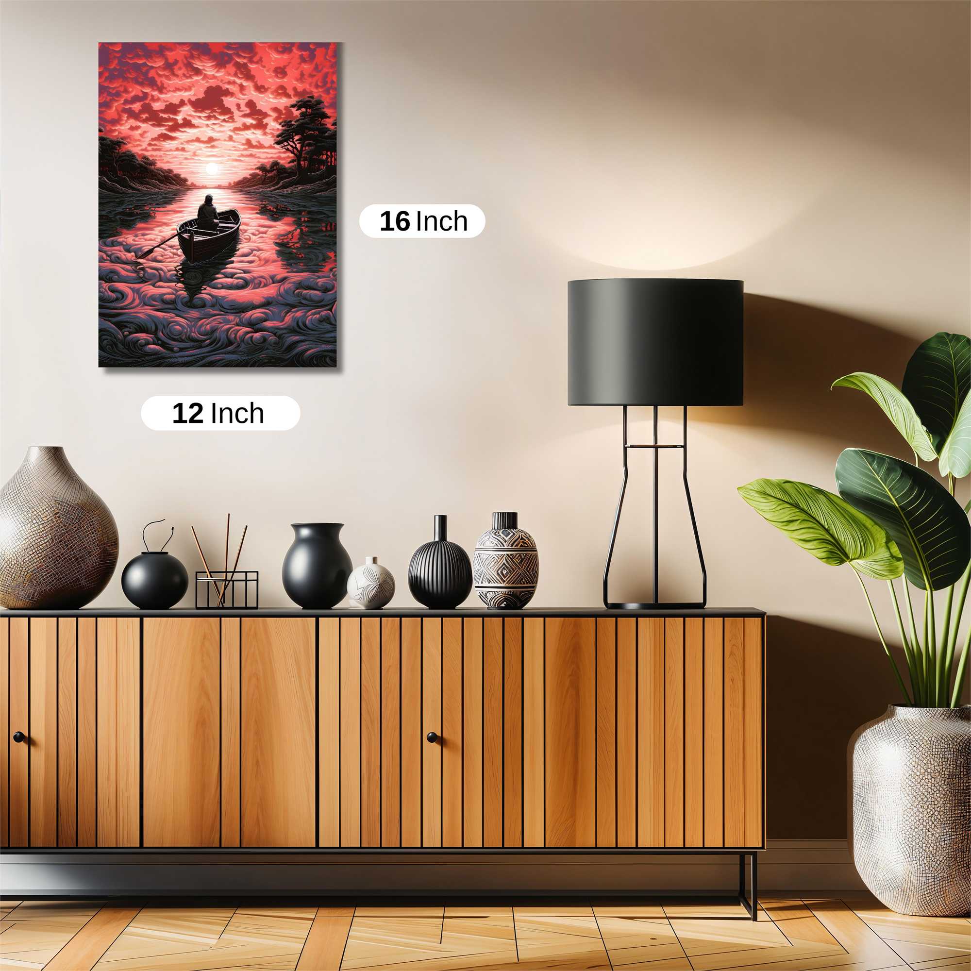 Sunset Solitude Safe Wall Magnetic / M