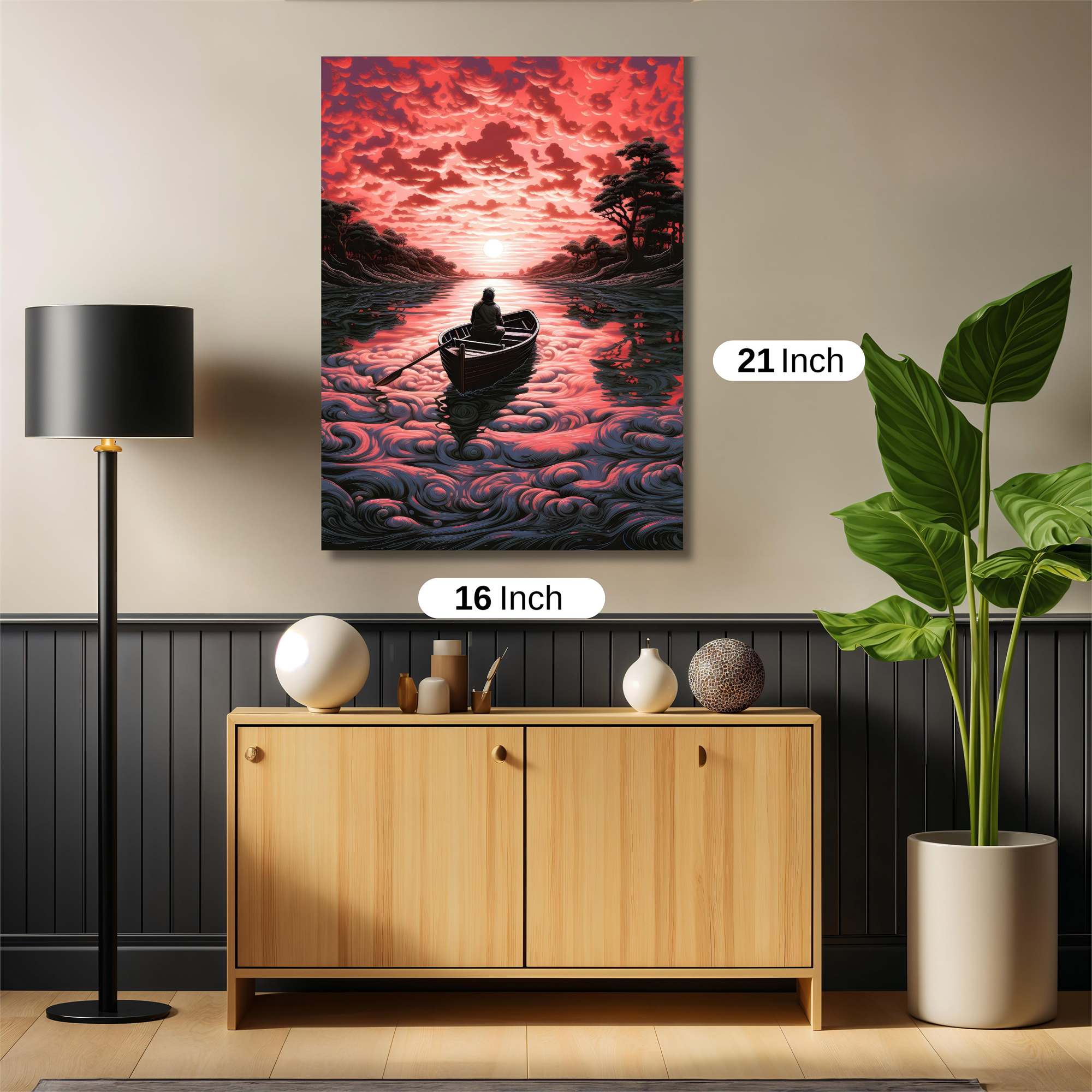 Sunset Solitude Safe Wall Magnetic / M
