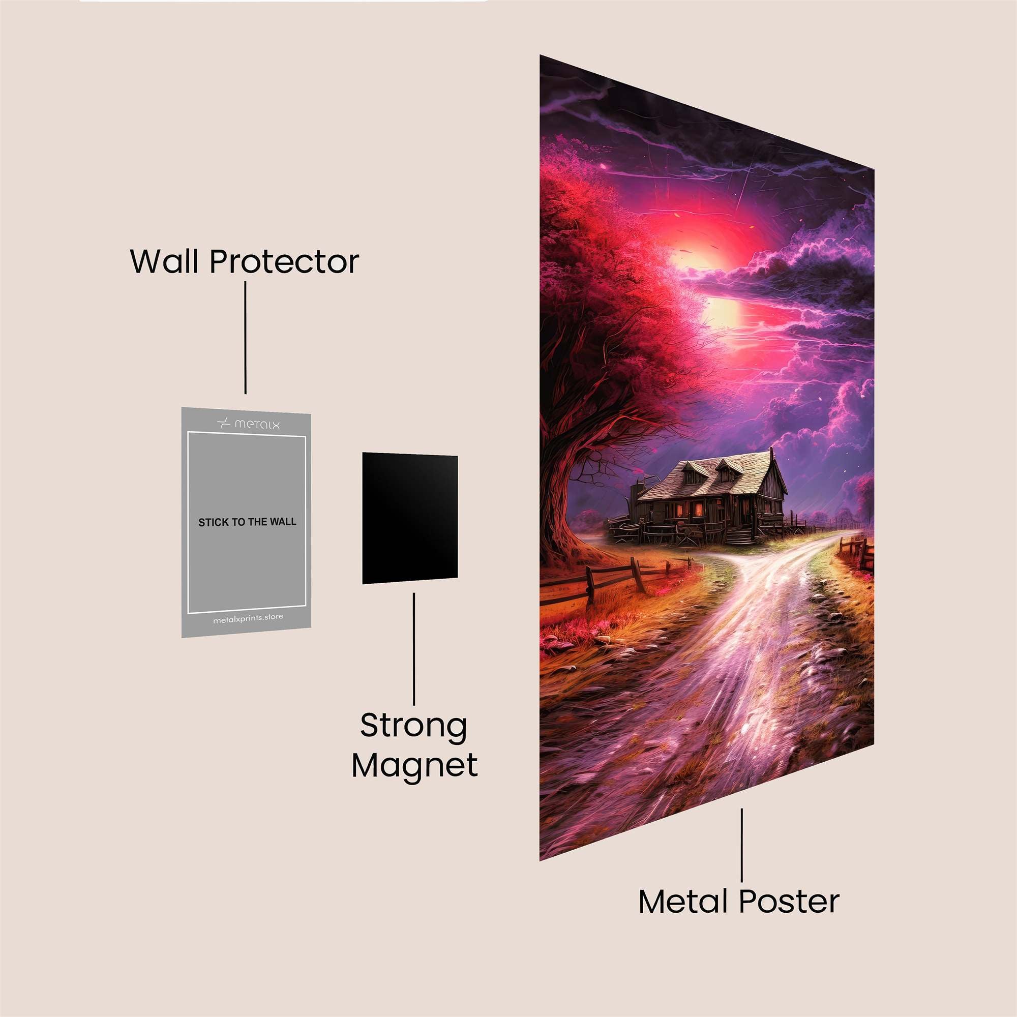 Cabin Twilight Safe Wall Magnetic / M