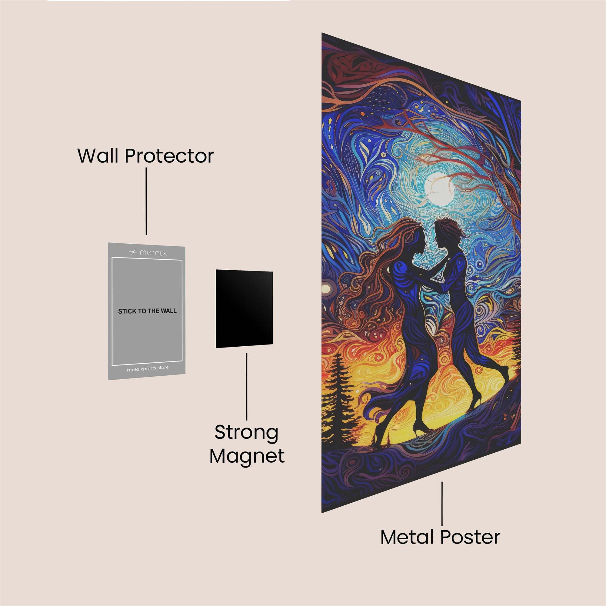 Lovers'Whirl Safe Wall Magnetic / M