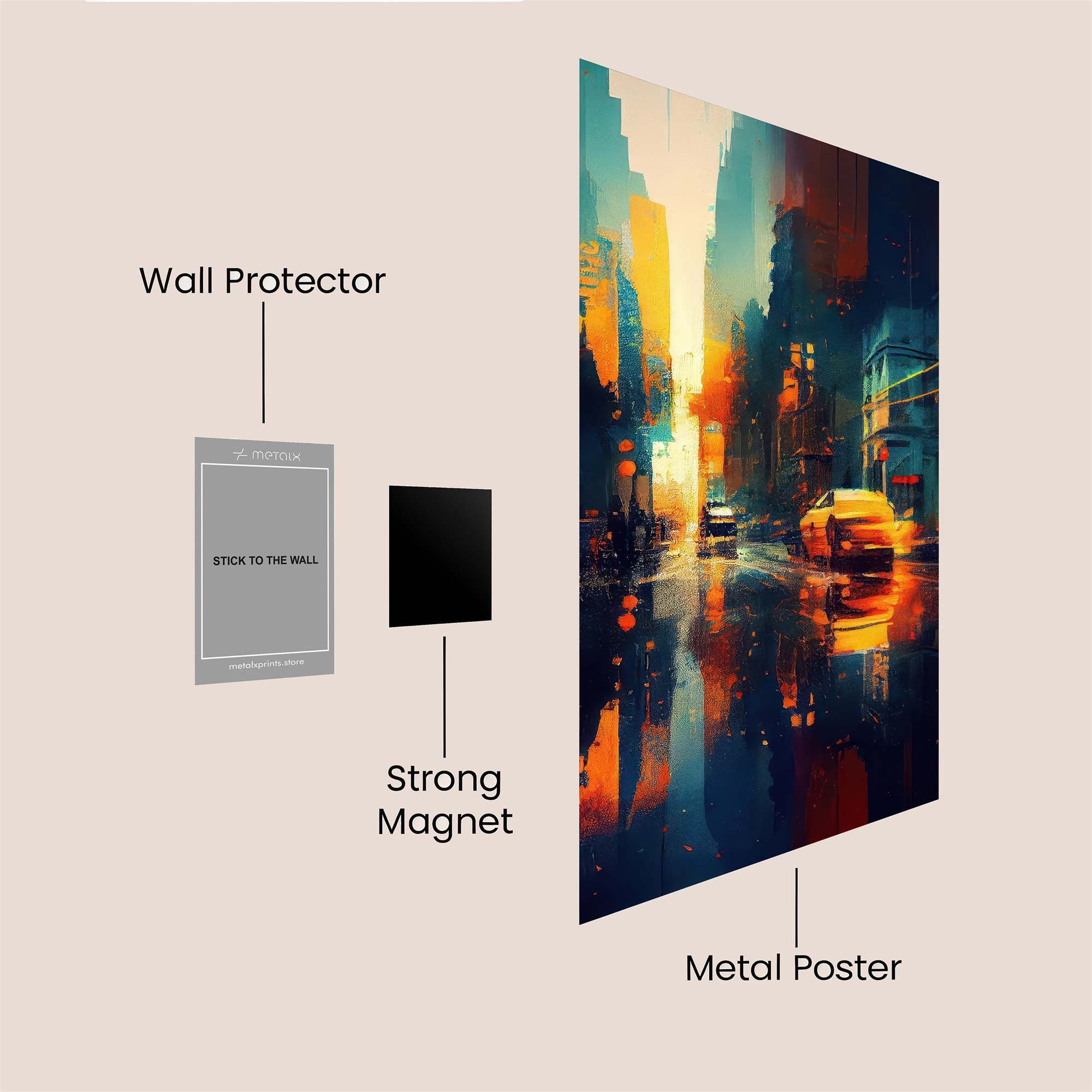 City Glow Safe Wall Magnetic / M