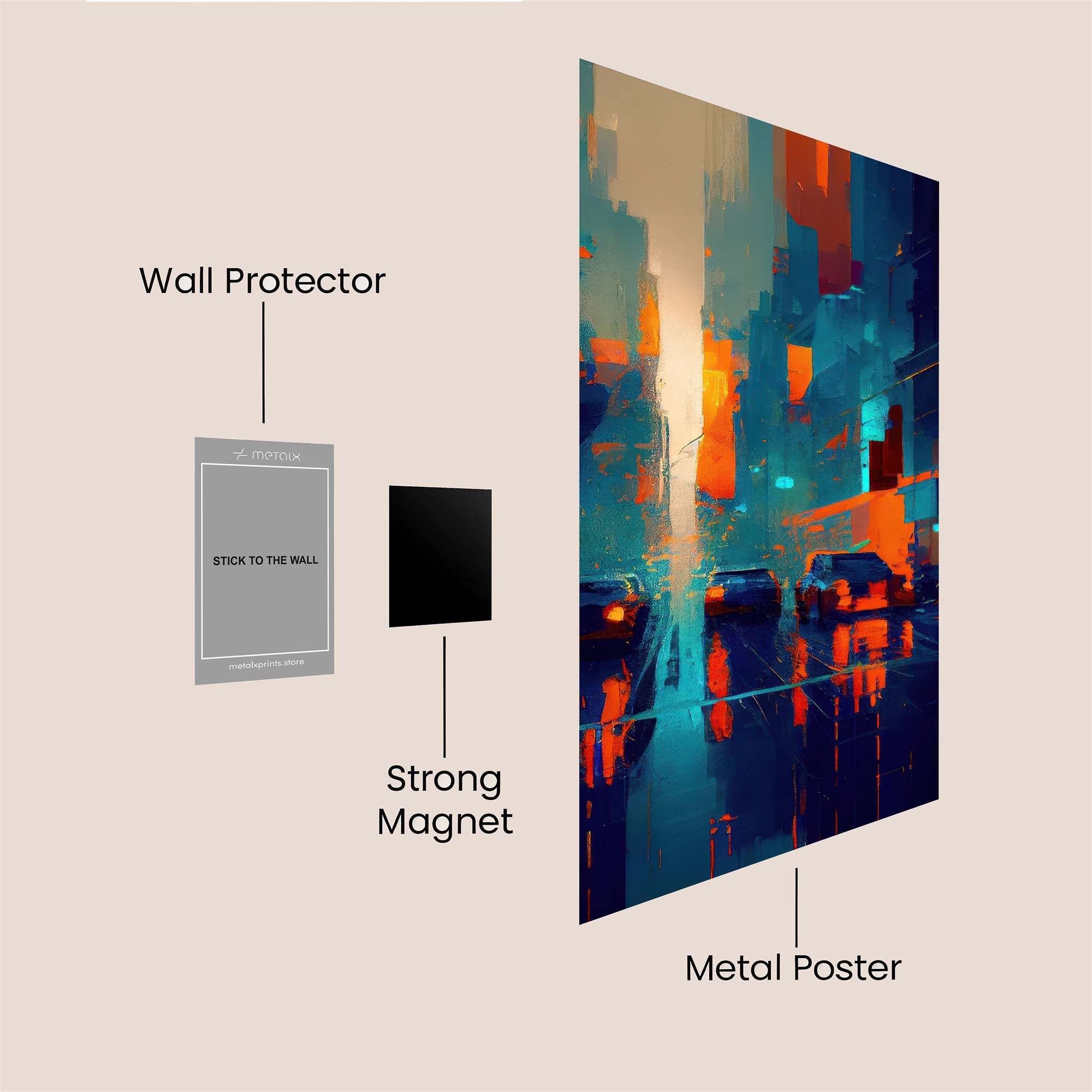 City Glow Safe Wall Magnetic / M