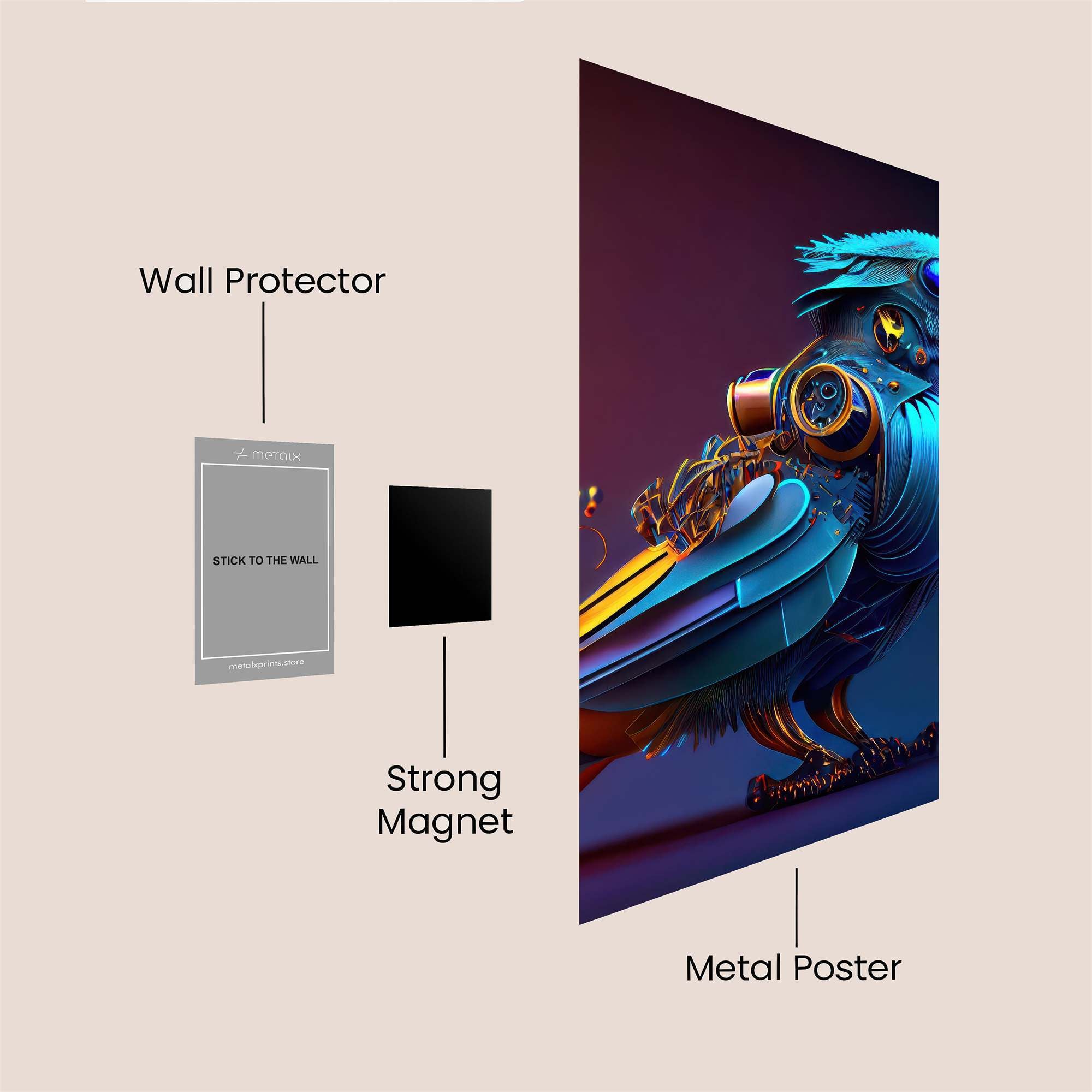 Steampunk Serenity Safe Wall Magnetic / M