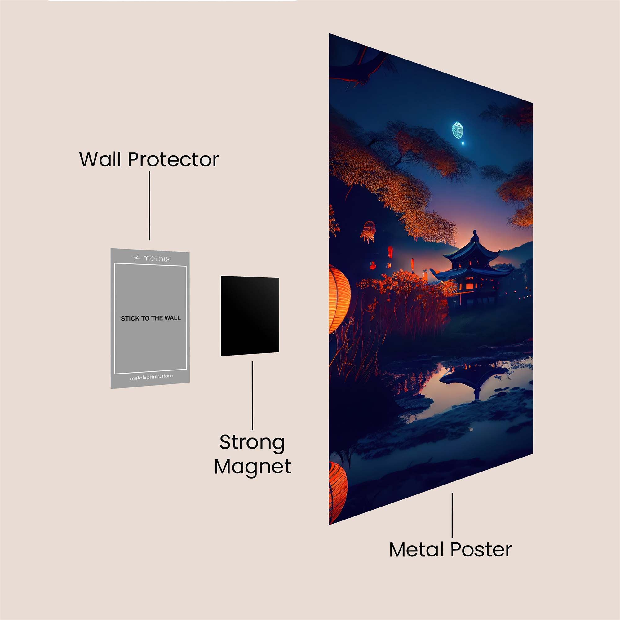 Moonlit Serenity Safe Wall Magnetic / M