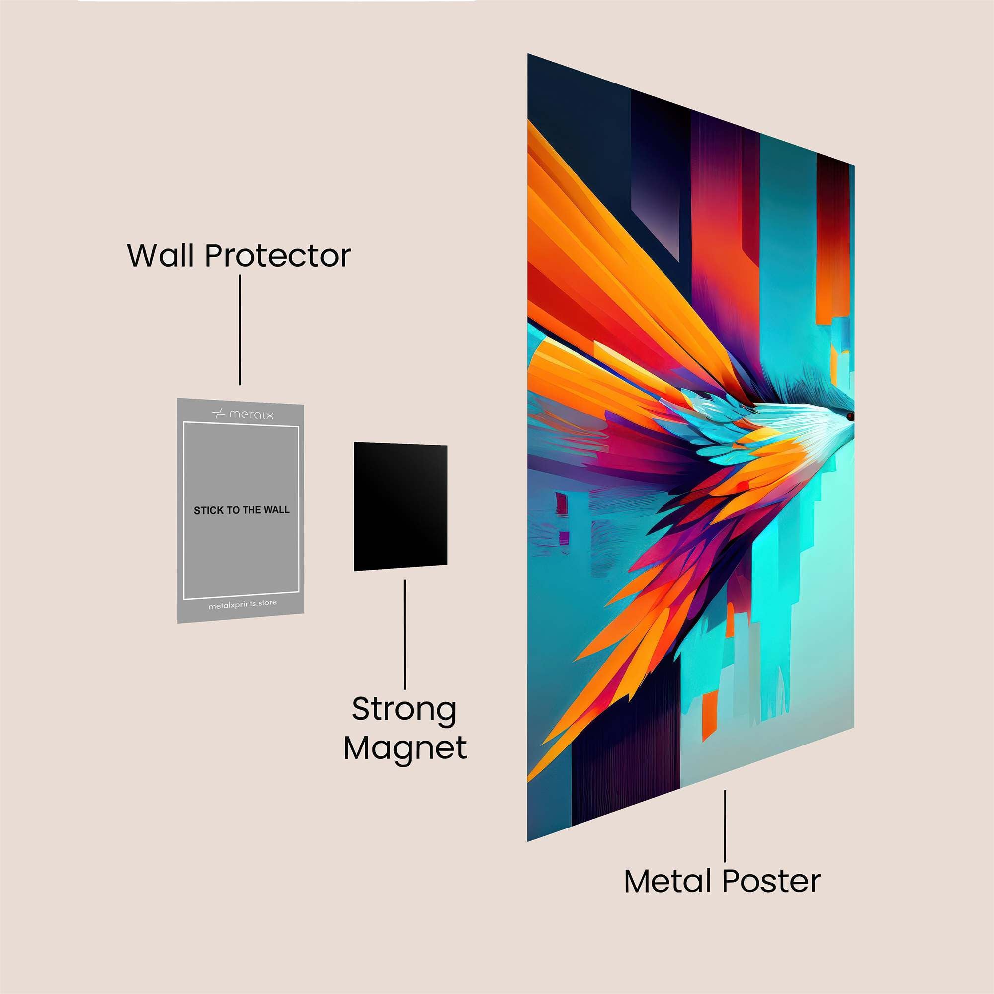 Vibrant Flight Safe Wall Magnetic / M